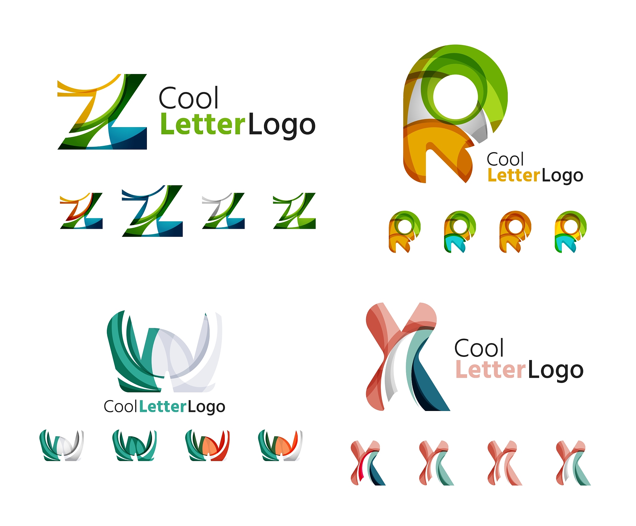 letter business emblem collection