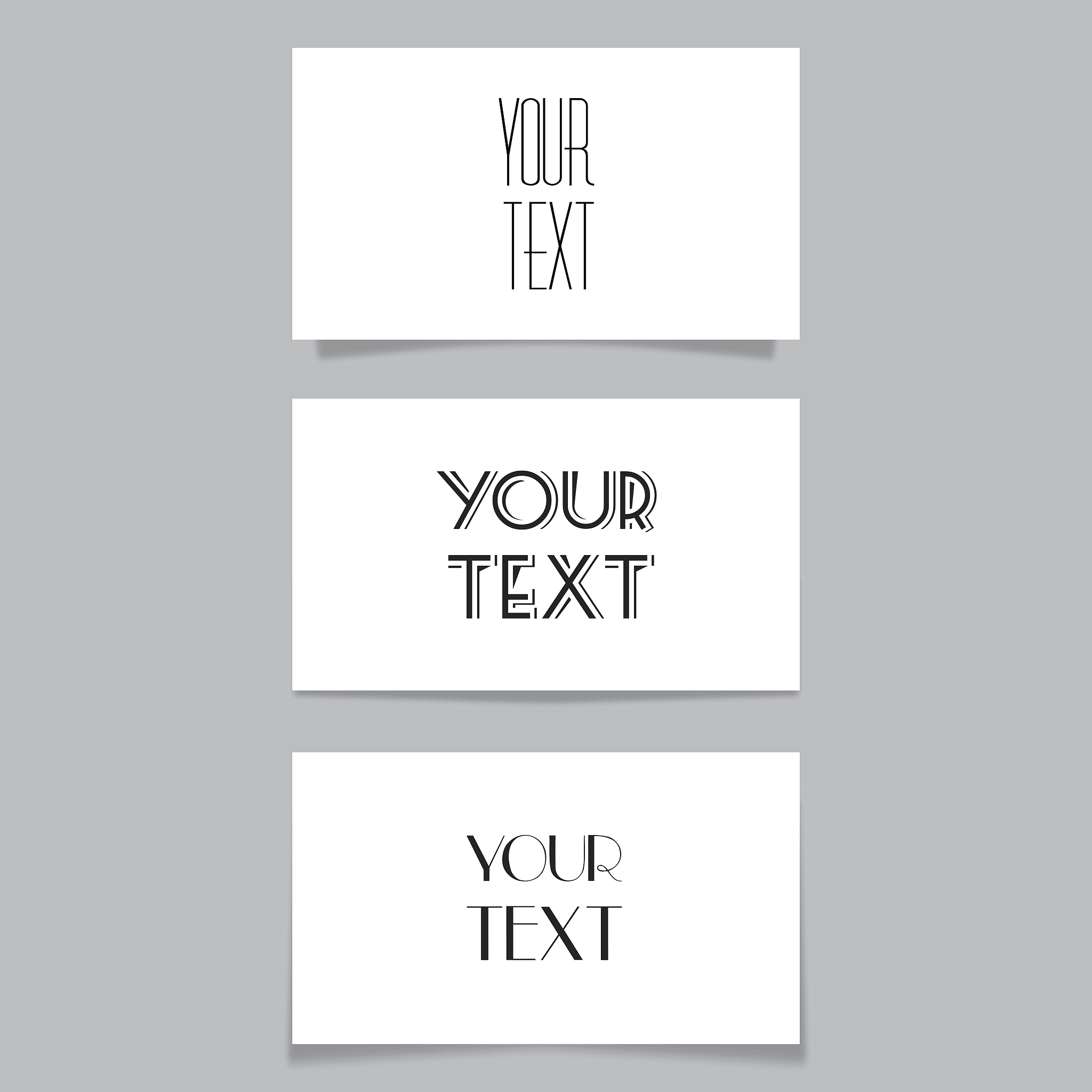 business card vector