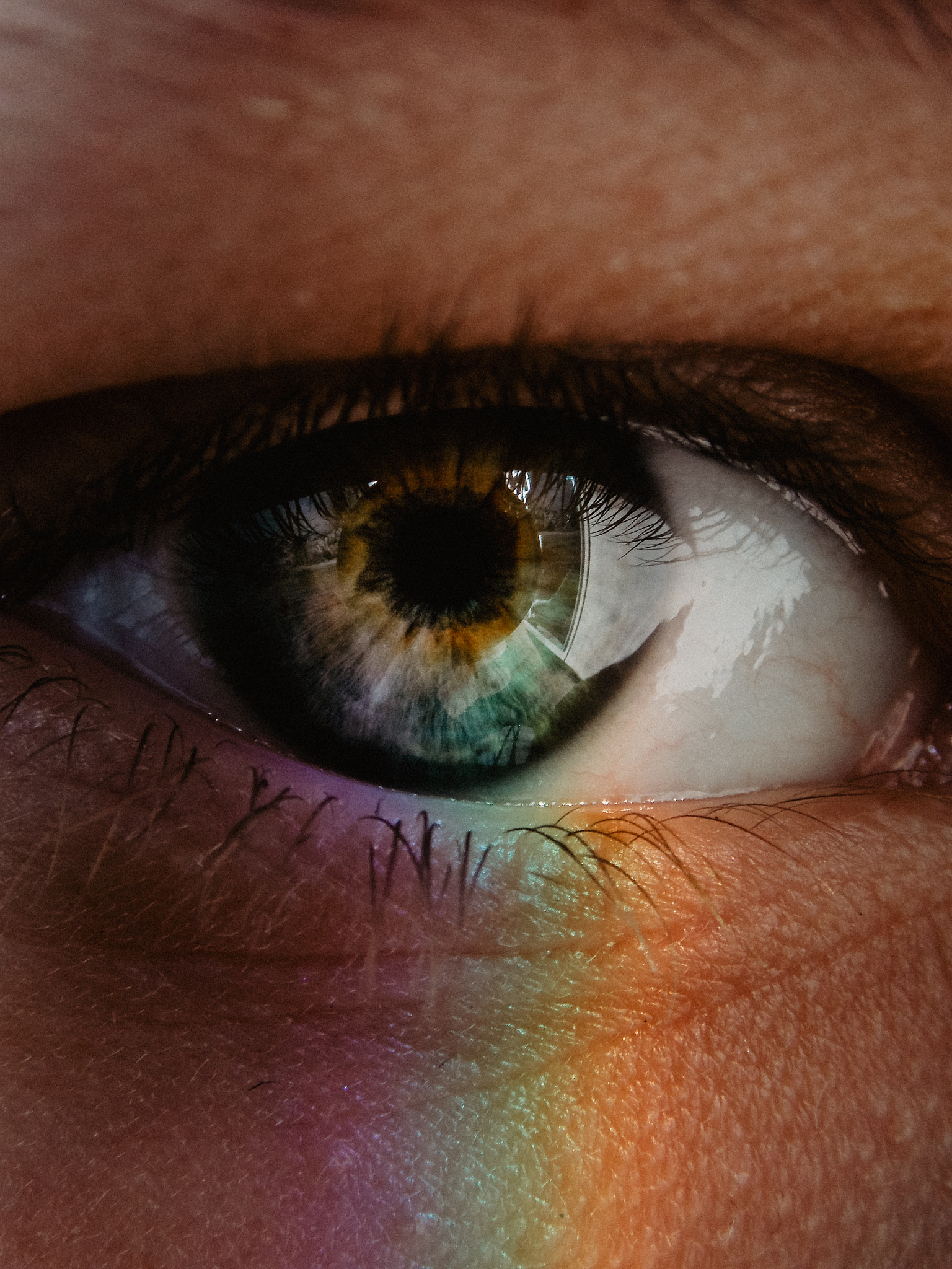 close-up of portrait of human eye