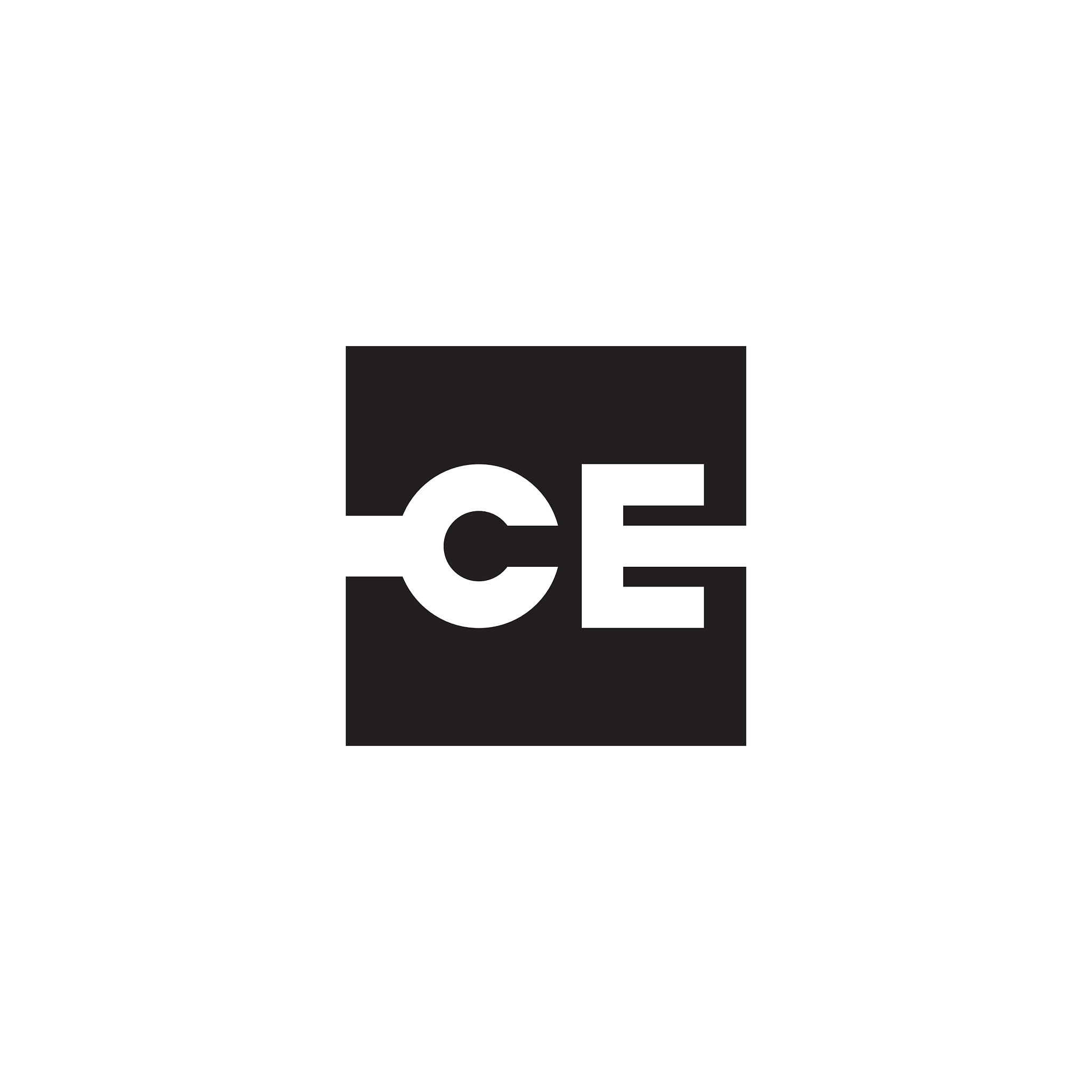 sign of the letter c and e
