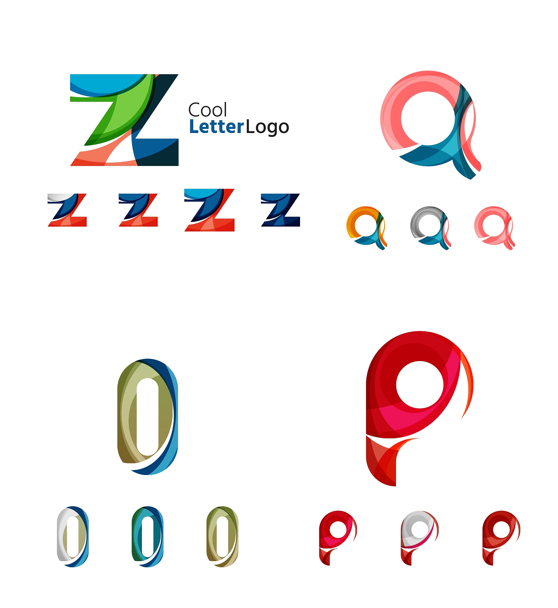 letter business emblem collection