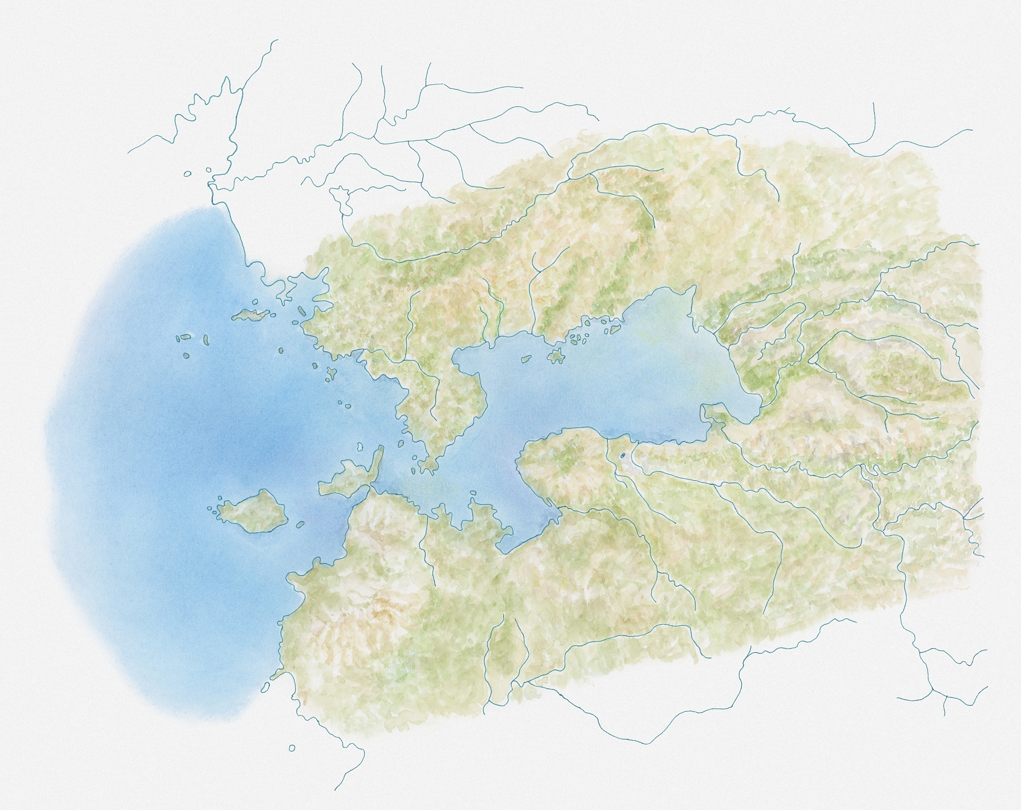 illustration of kenya's lake victoria on map