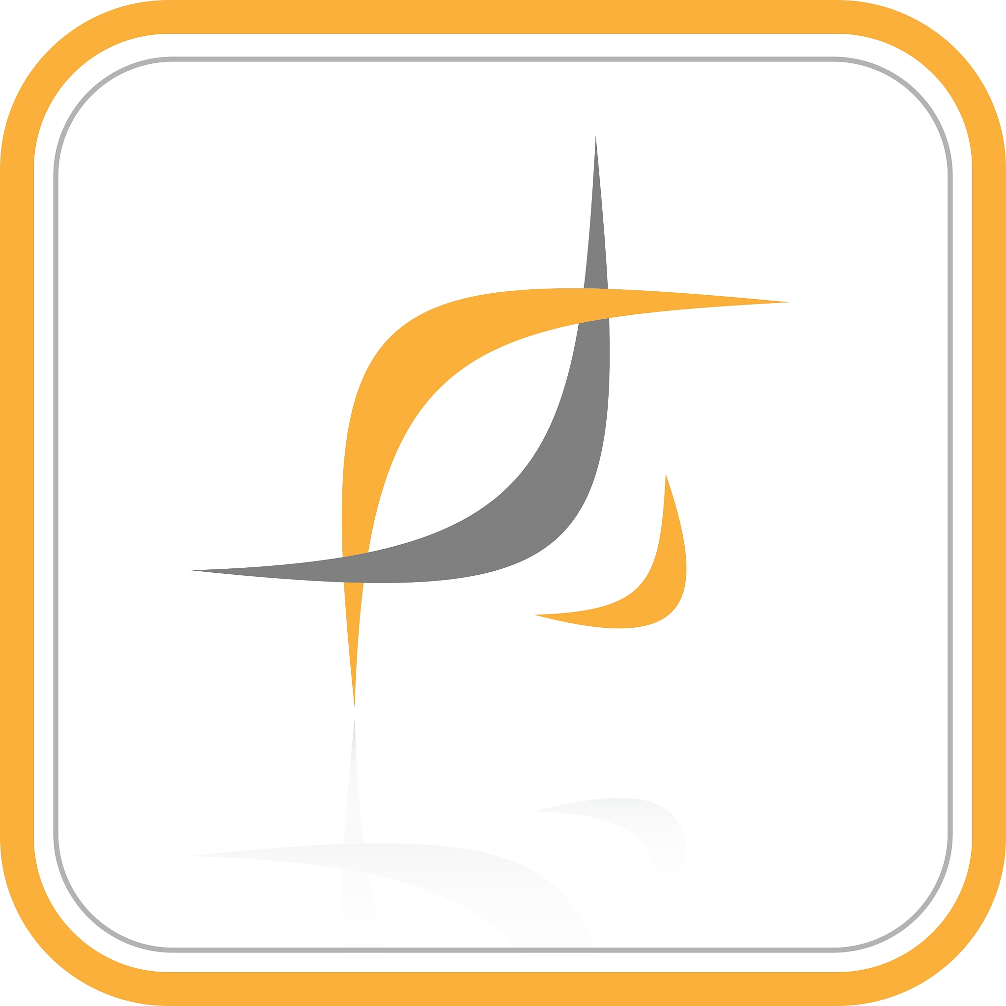 abstract internet icon orange set