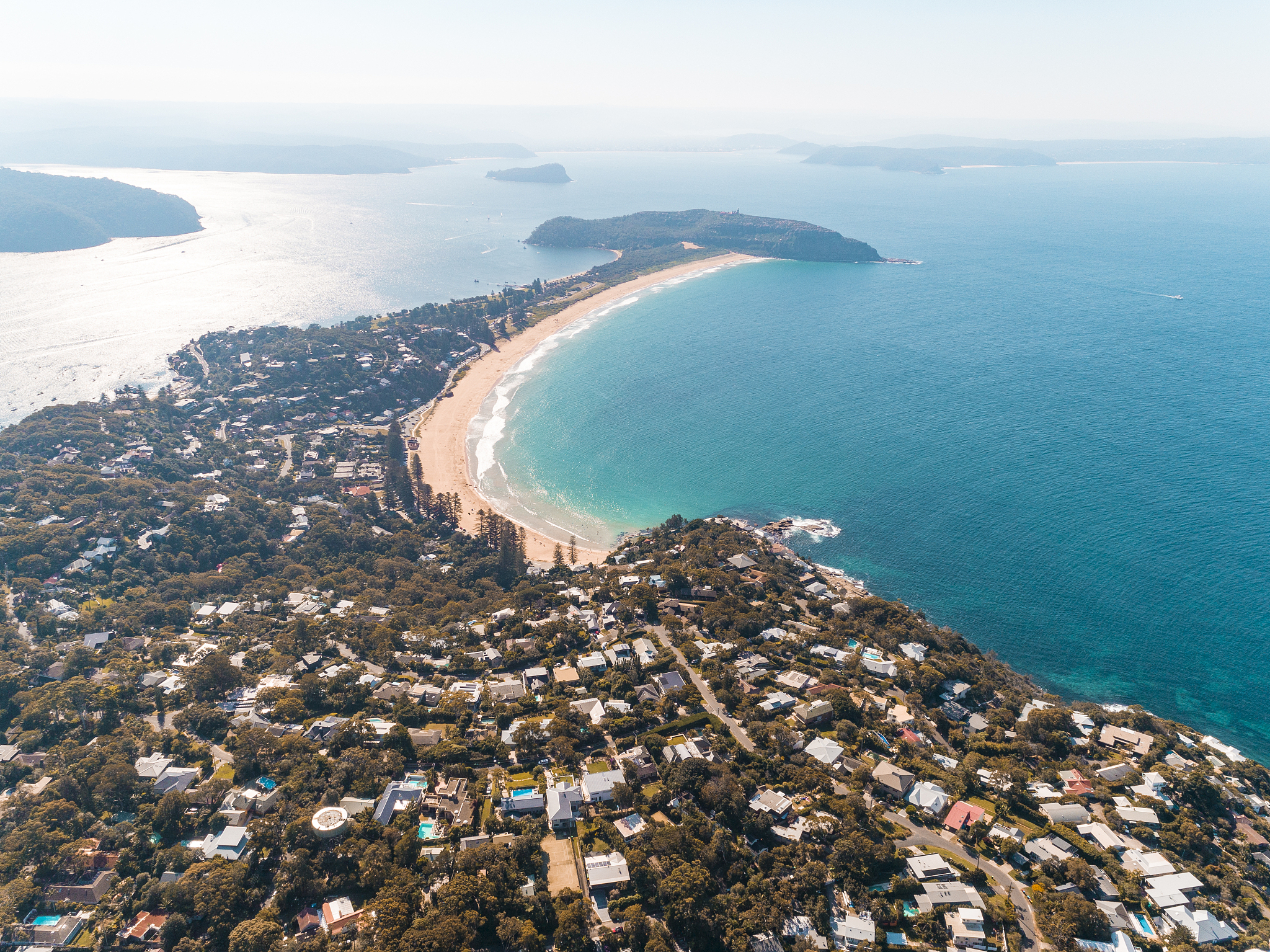 palm beach shoreline, sydney, australia