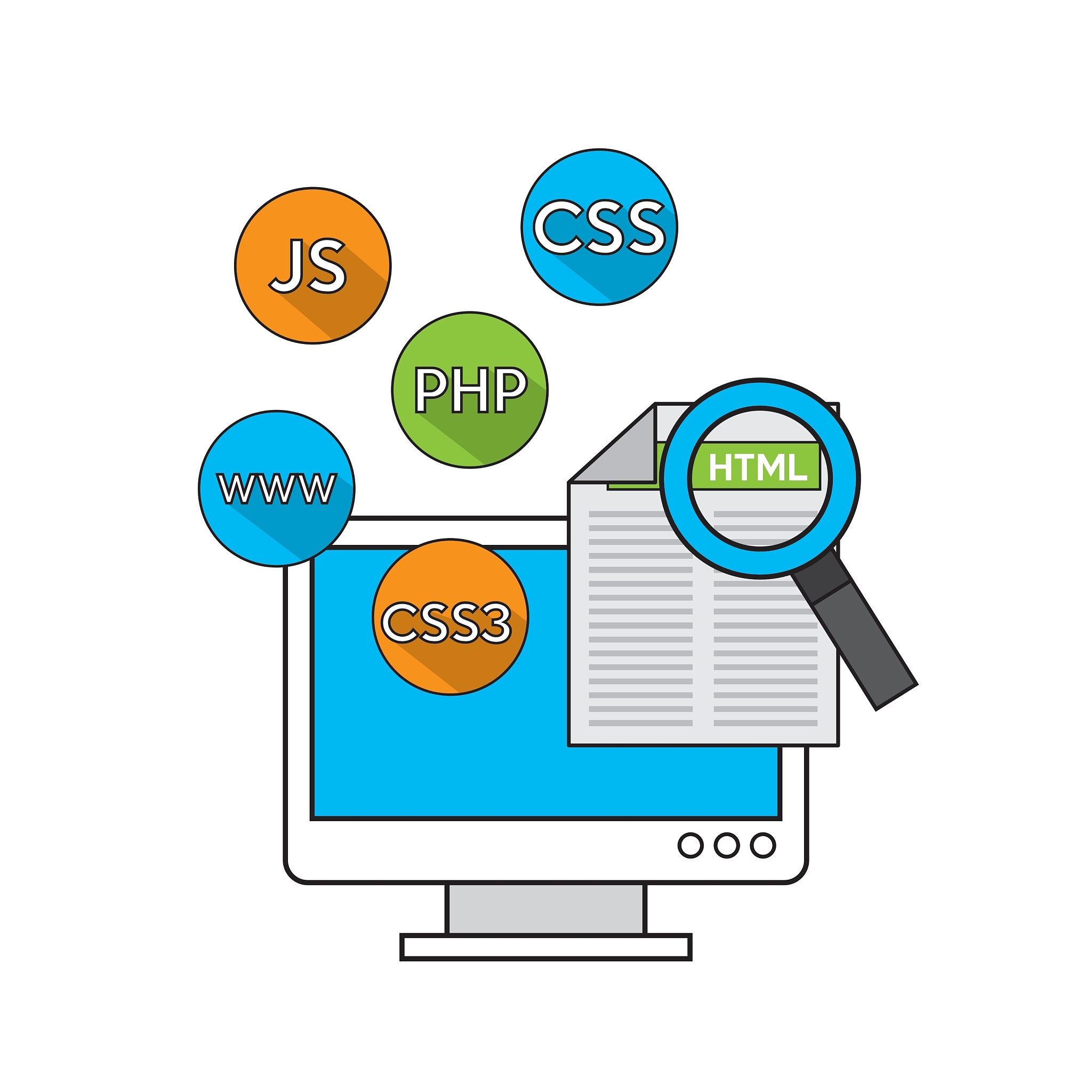 software programming language icons