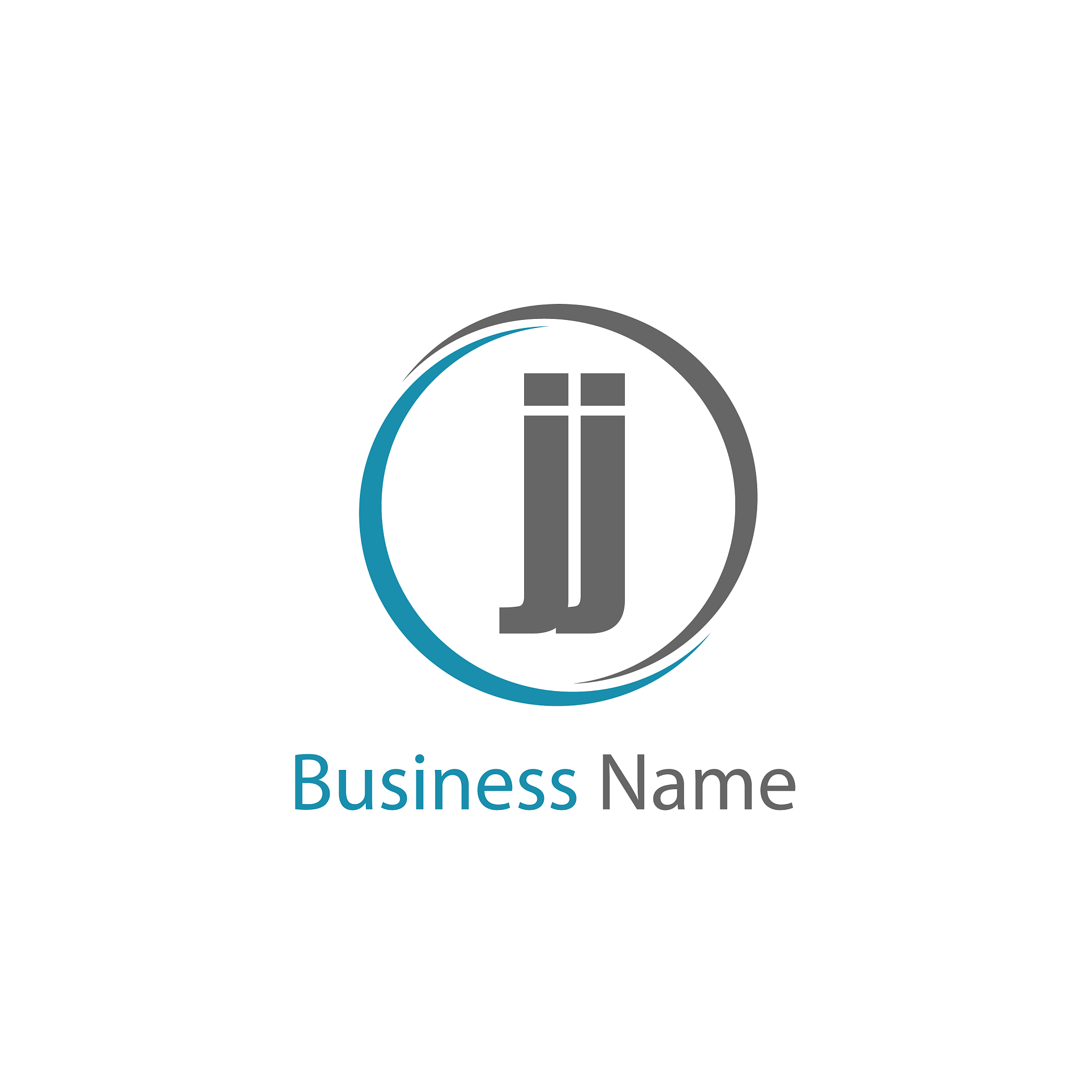initial letter jj logo template design