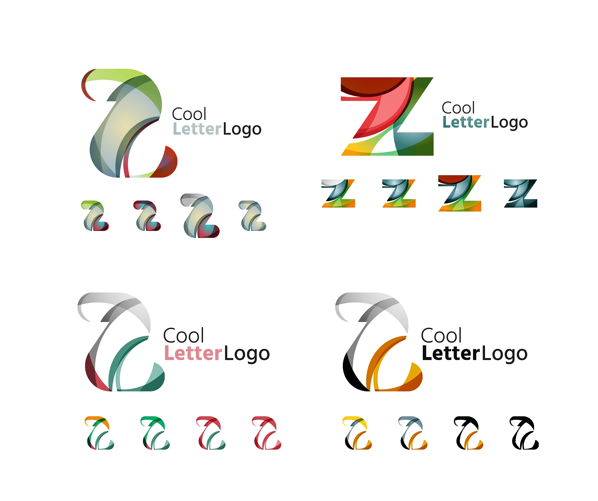 letter business emblem collection