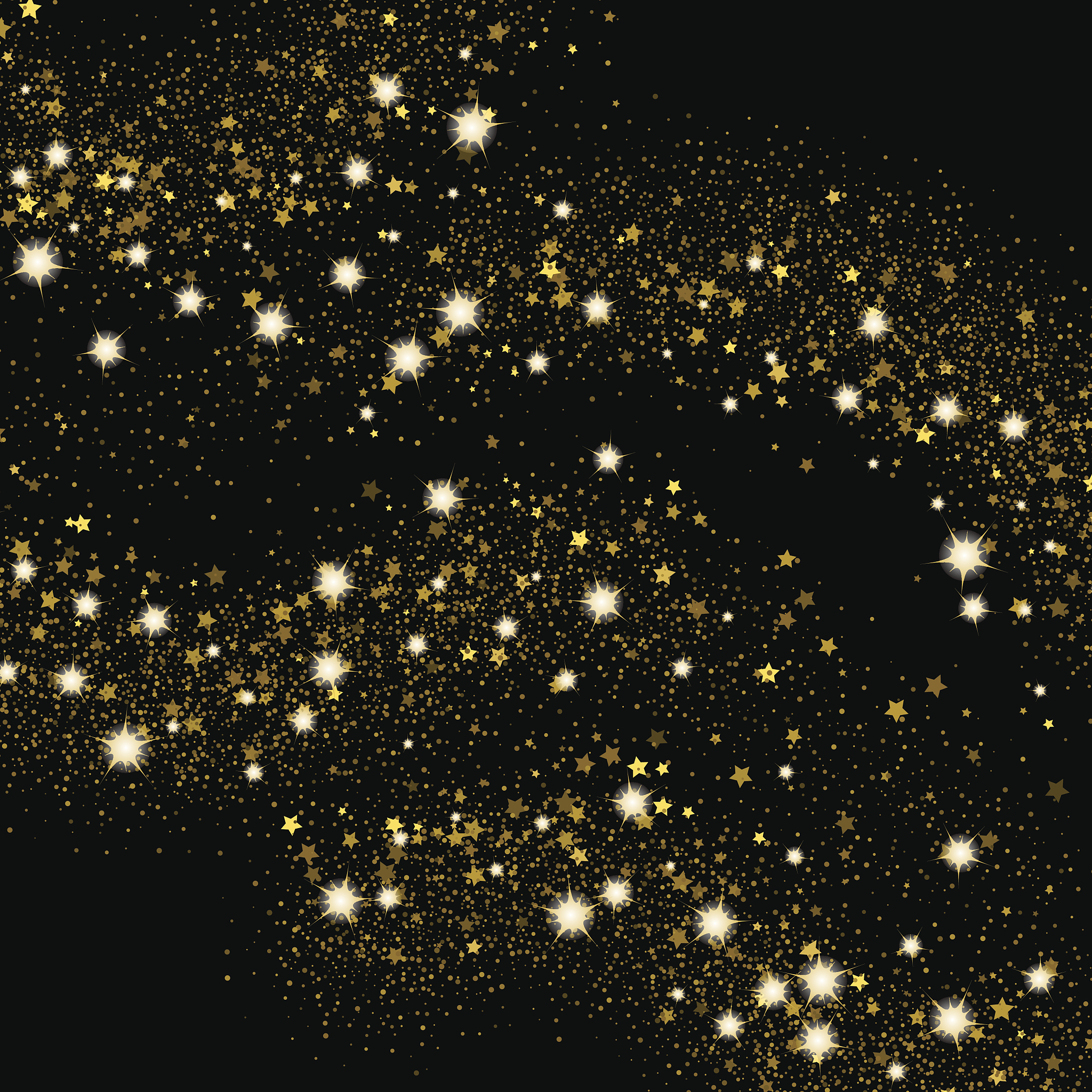 golden sparkle light effect sand. gold glittering star