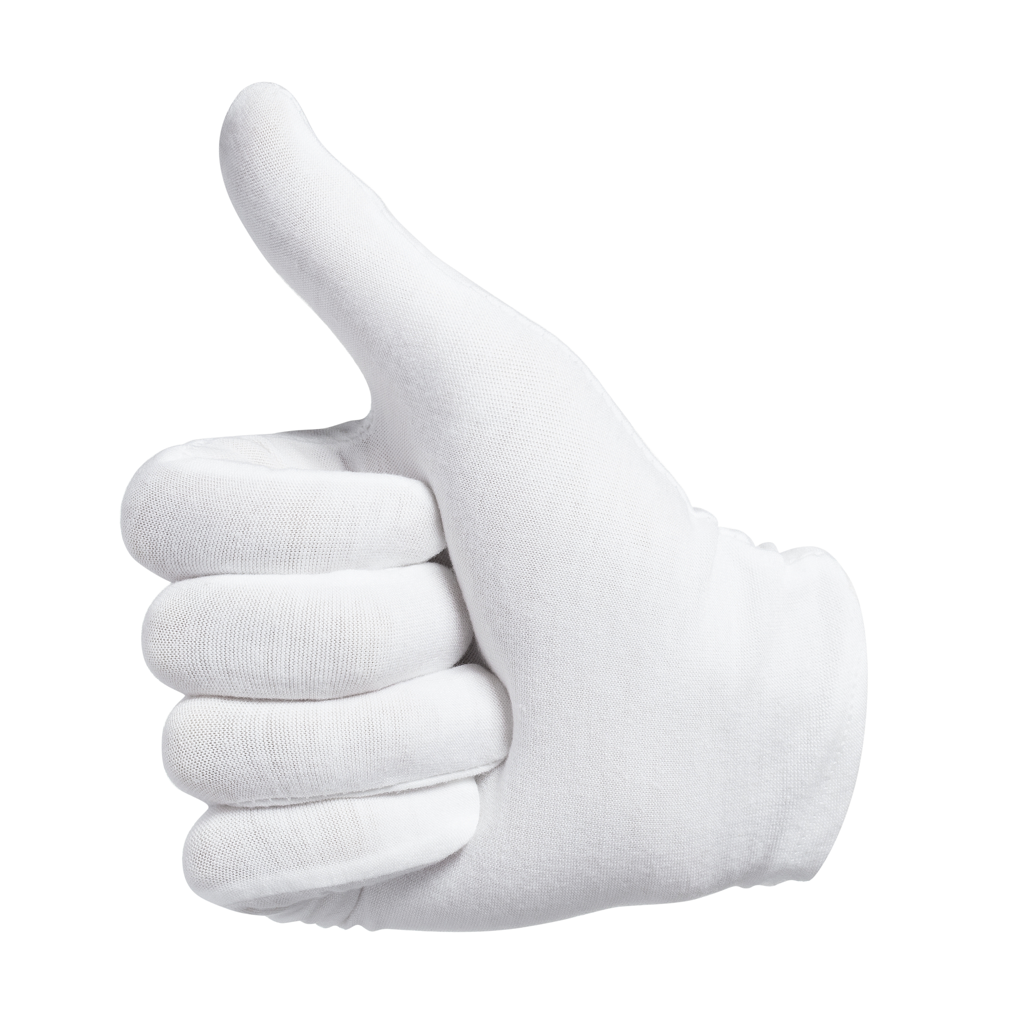 hand gesture on white
