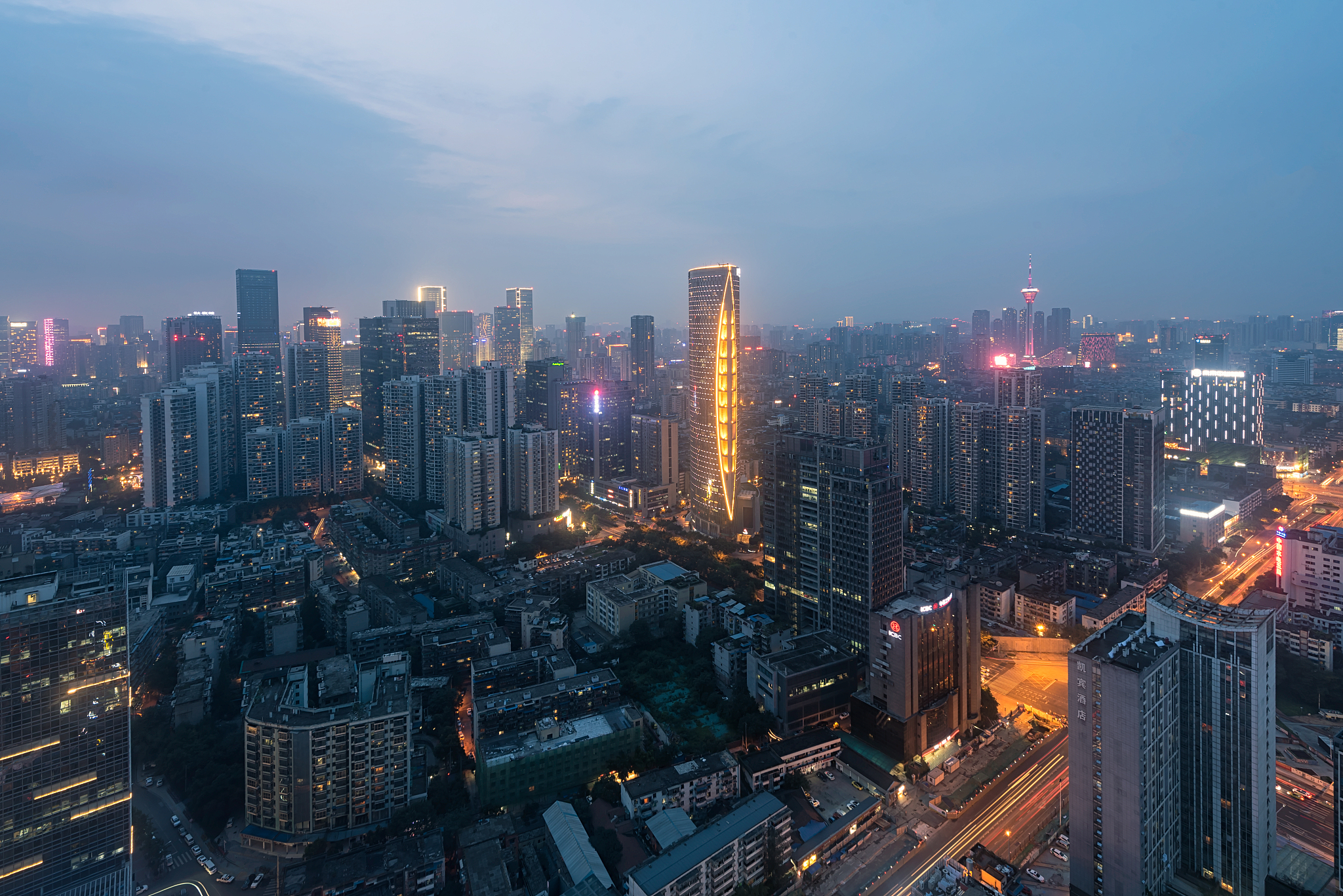 成都天紫界夜景