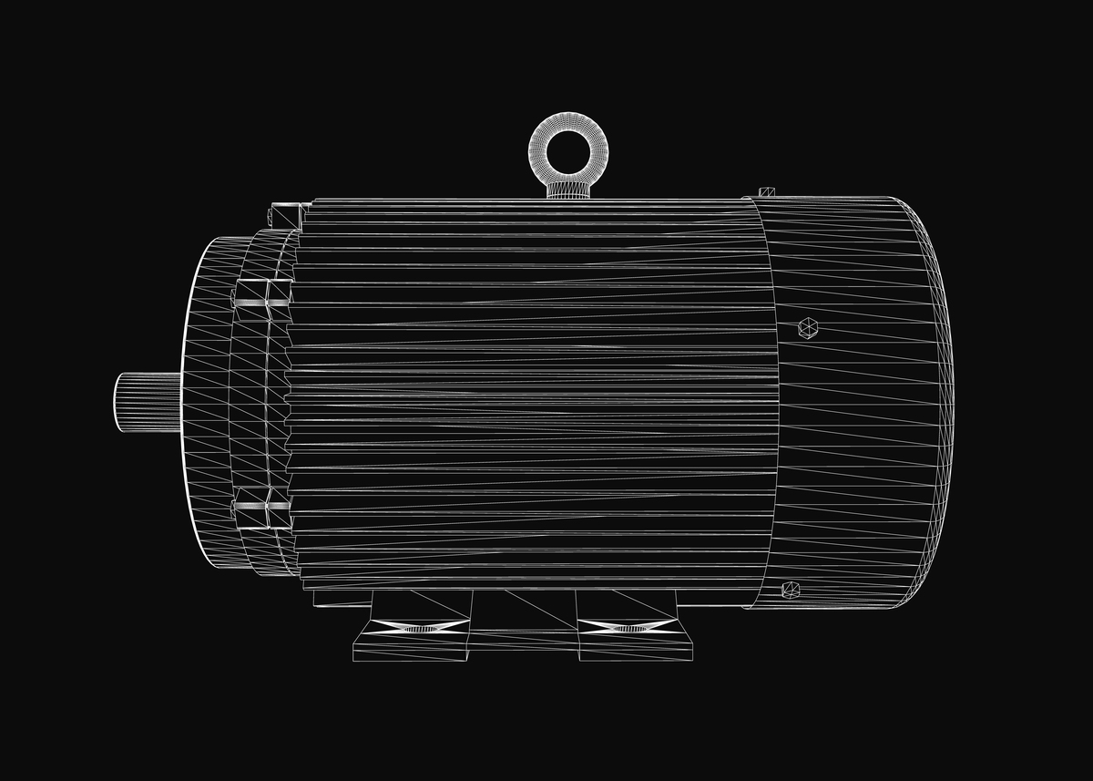 三相交流鼠笼异步电动机定子绕组空间角与极对数关系