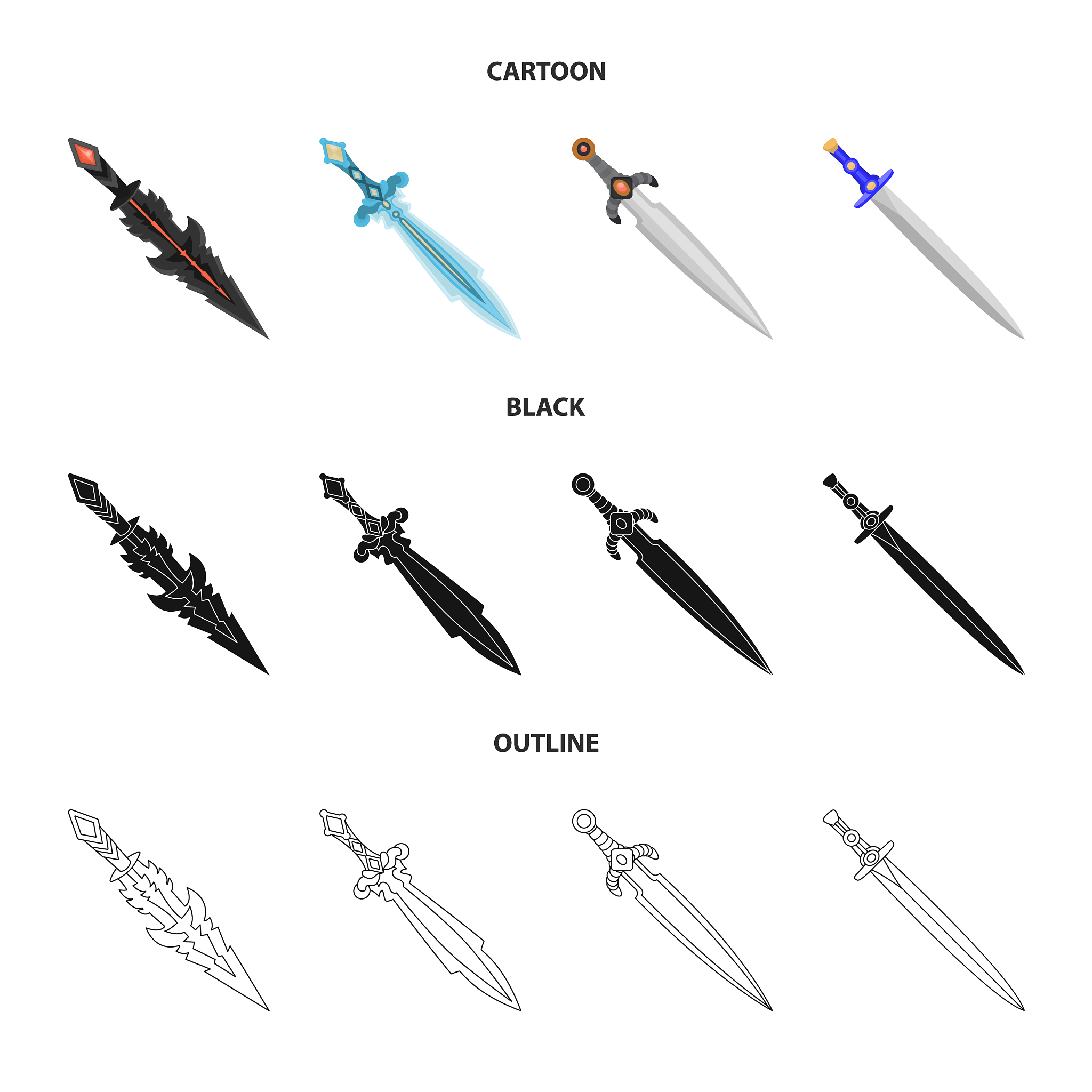 design of game and armor logo collection