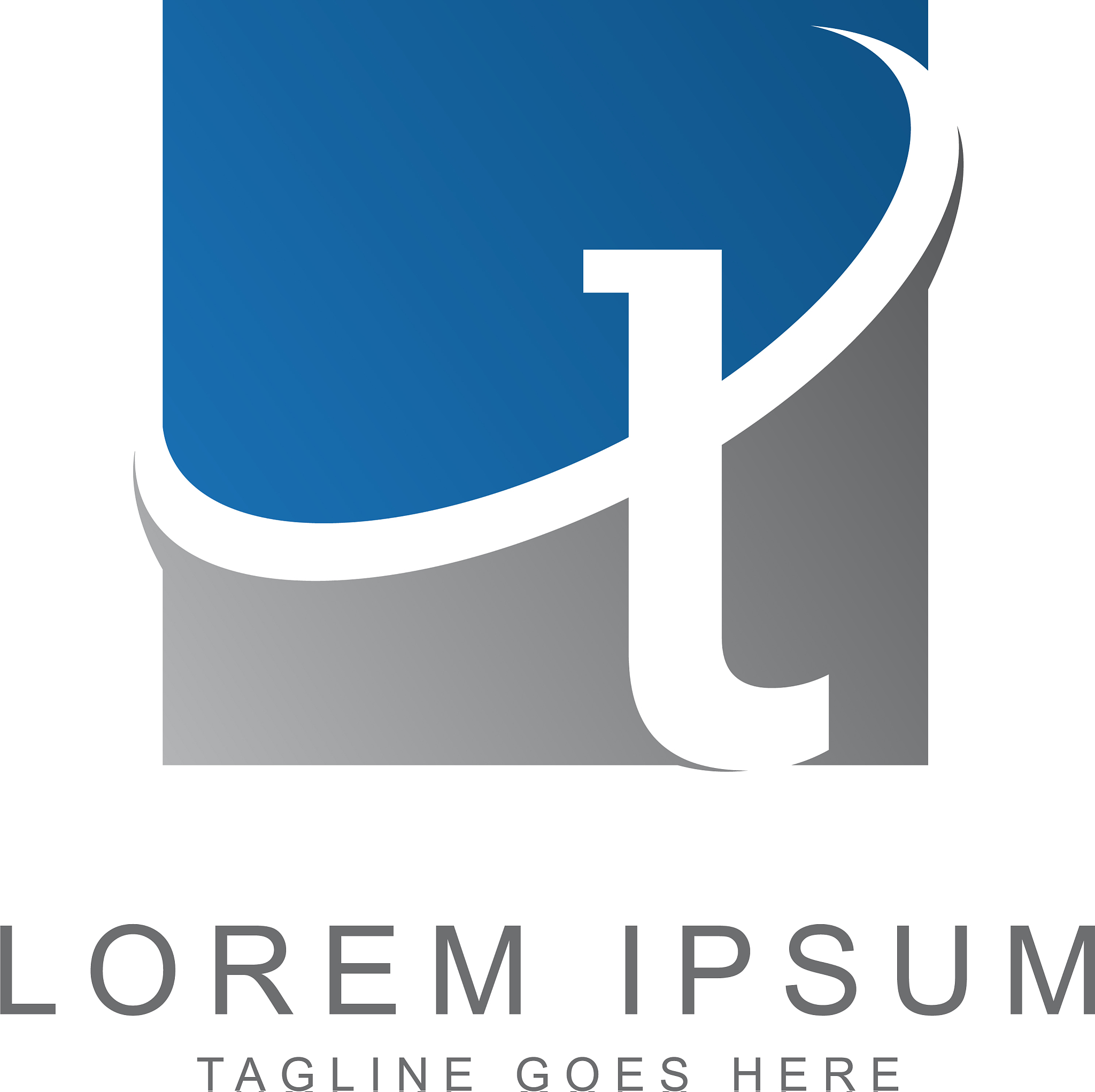 initial t logo template