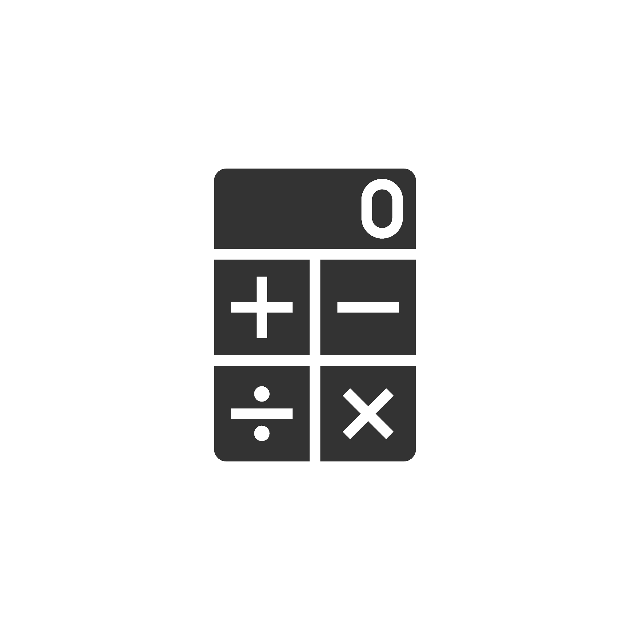 calculator icon in flat style. calculate vector illustration on 