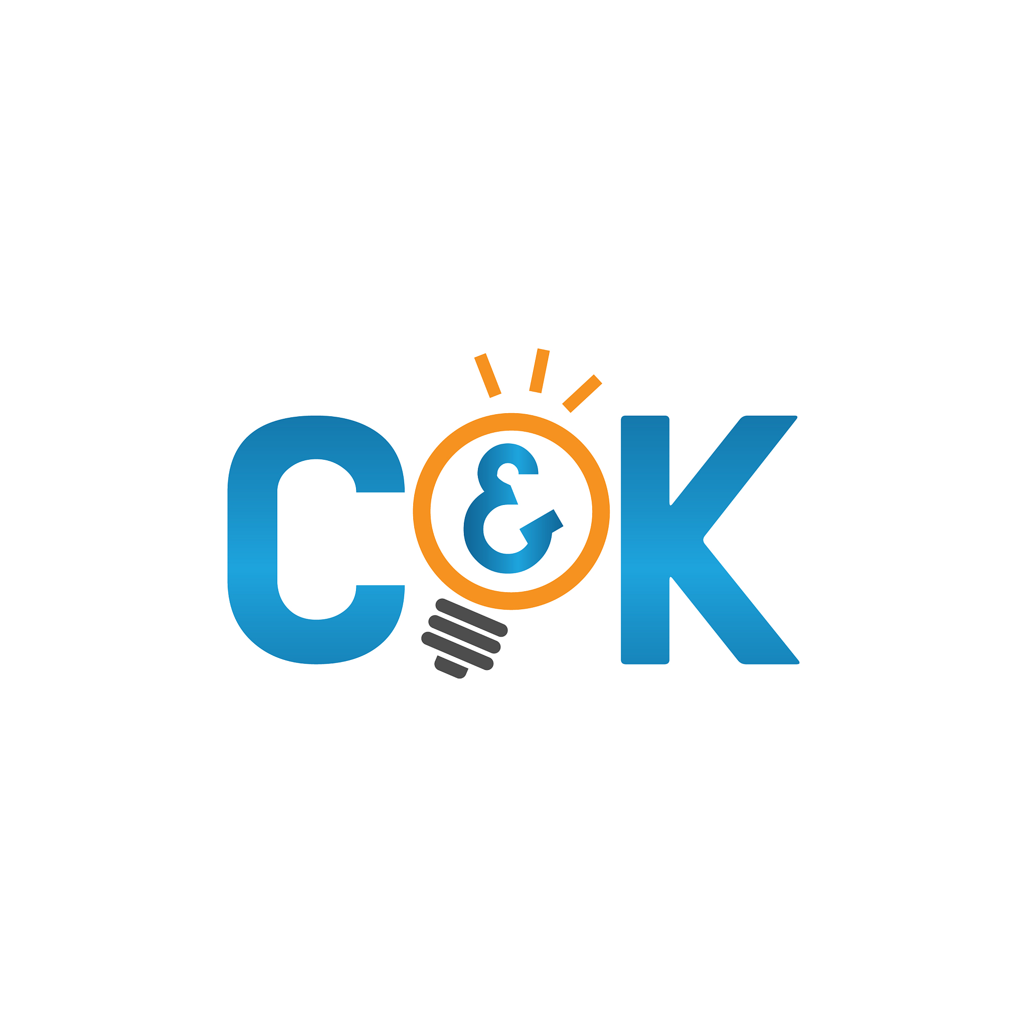 initial letters ck with bulb shape