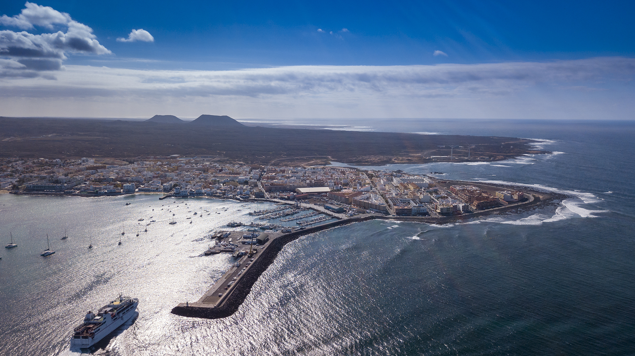 aerial view of corralejo
