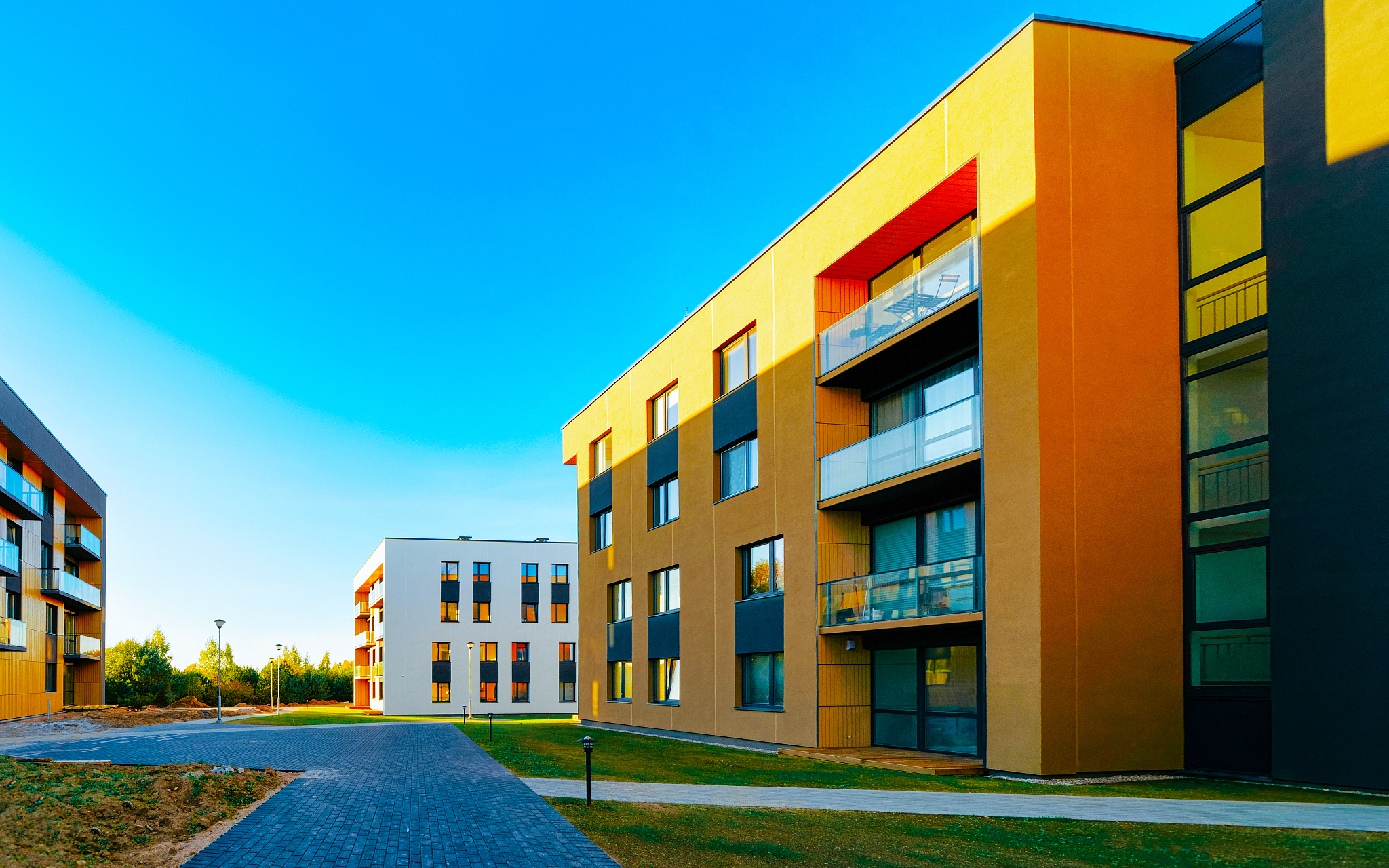 residential apartment homes facade architecture and outdoor faci