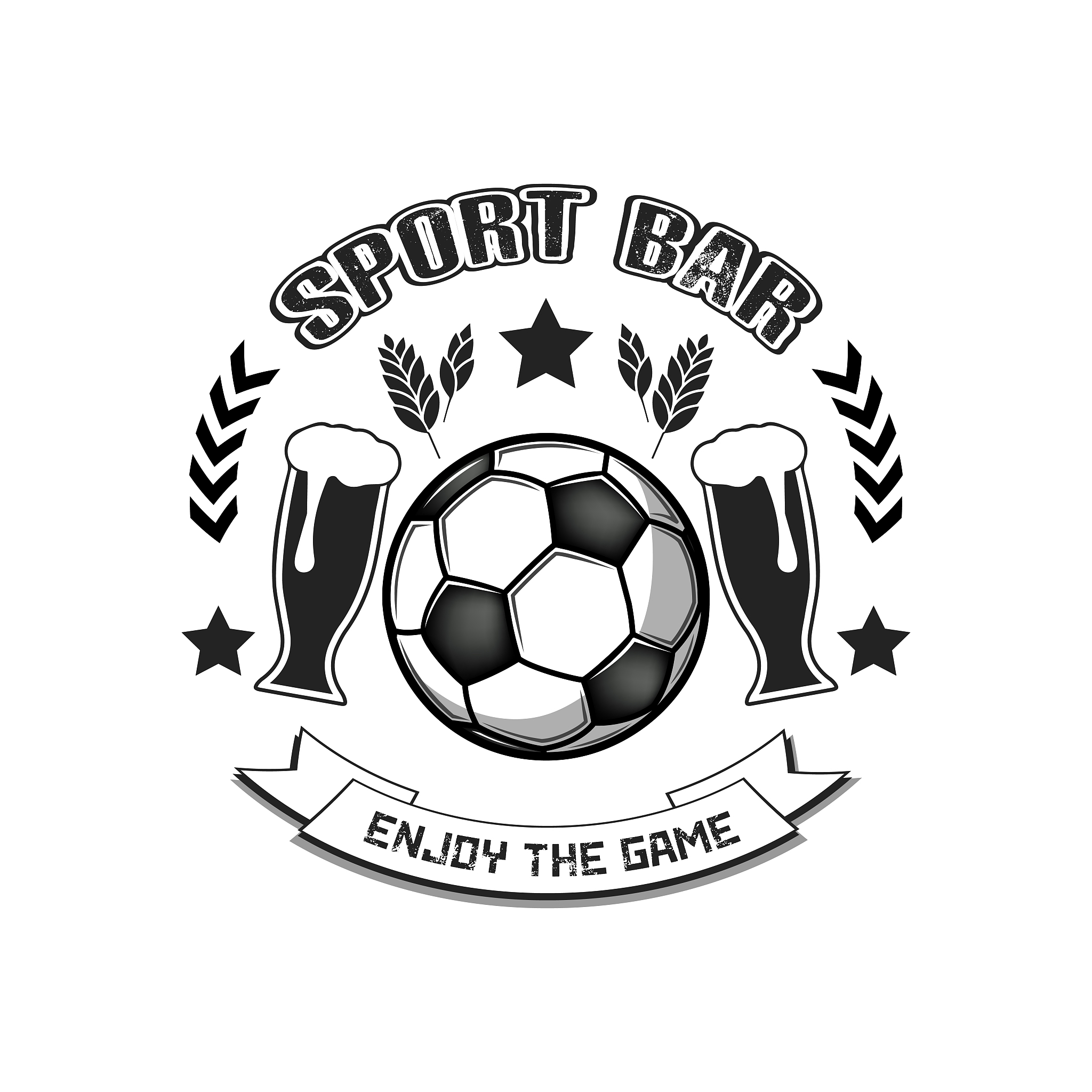 soccer ball and beer glass