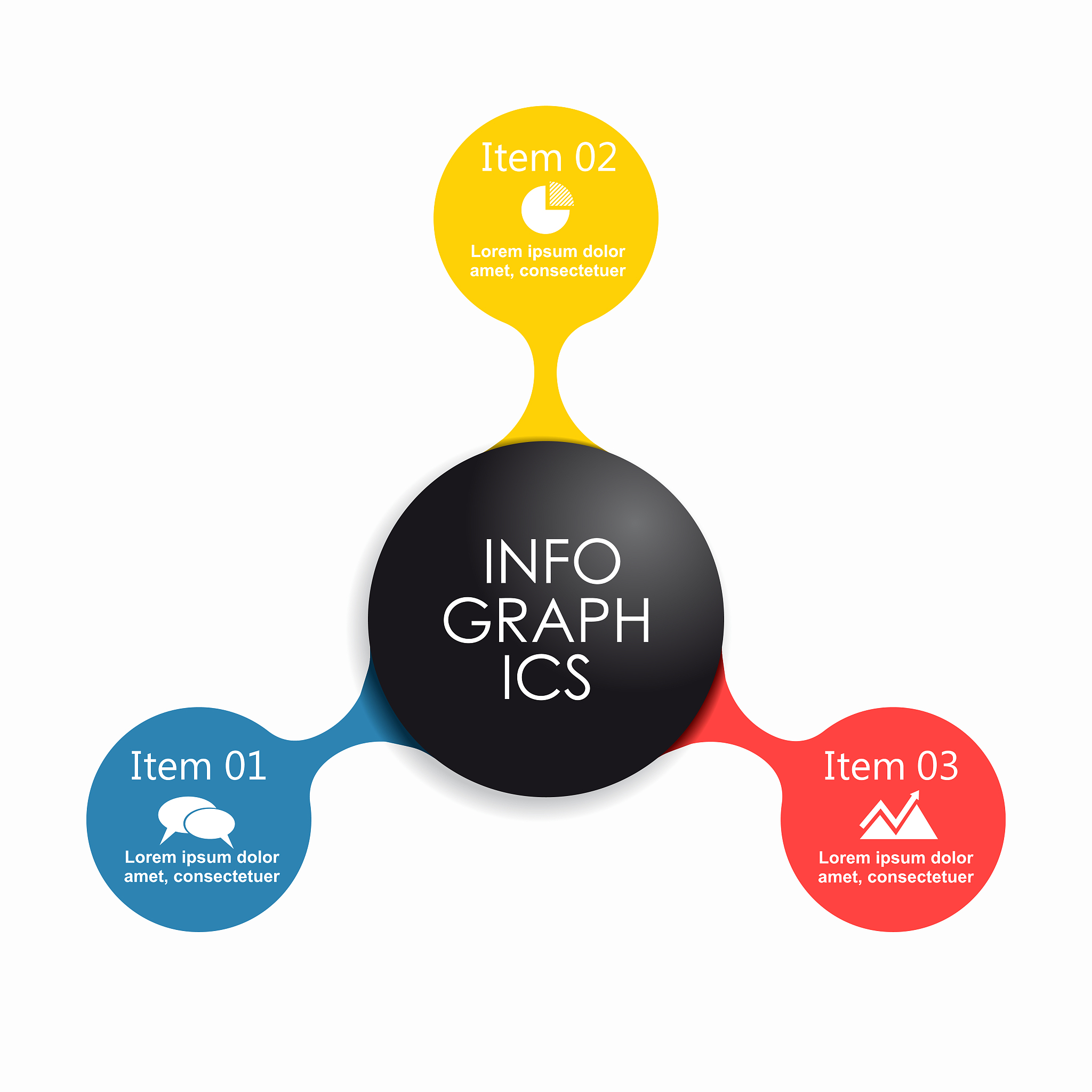 infographic design template with place for your data. vector ill