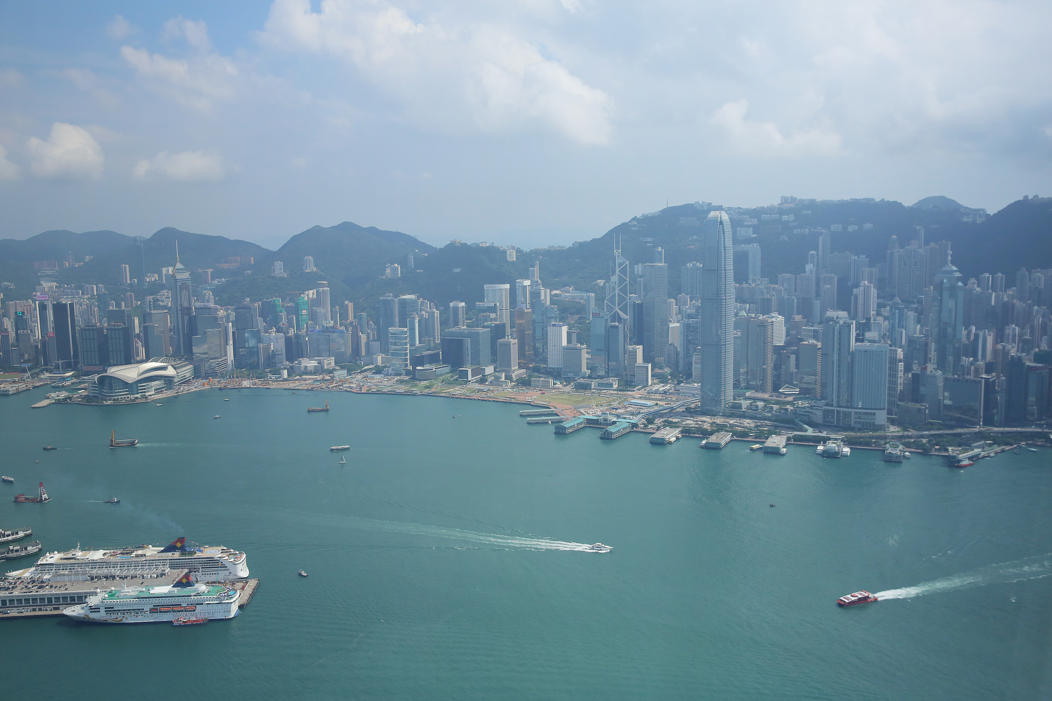 hong kong city at day time