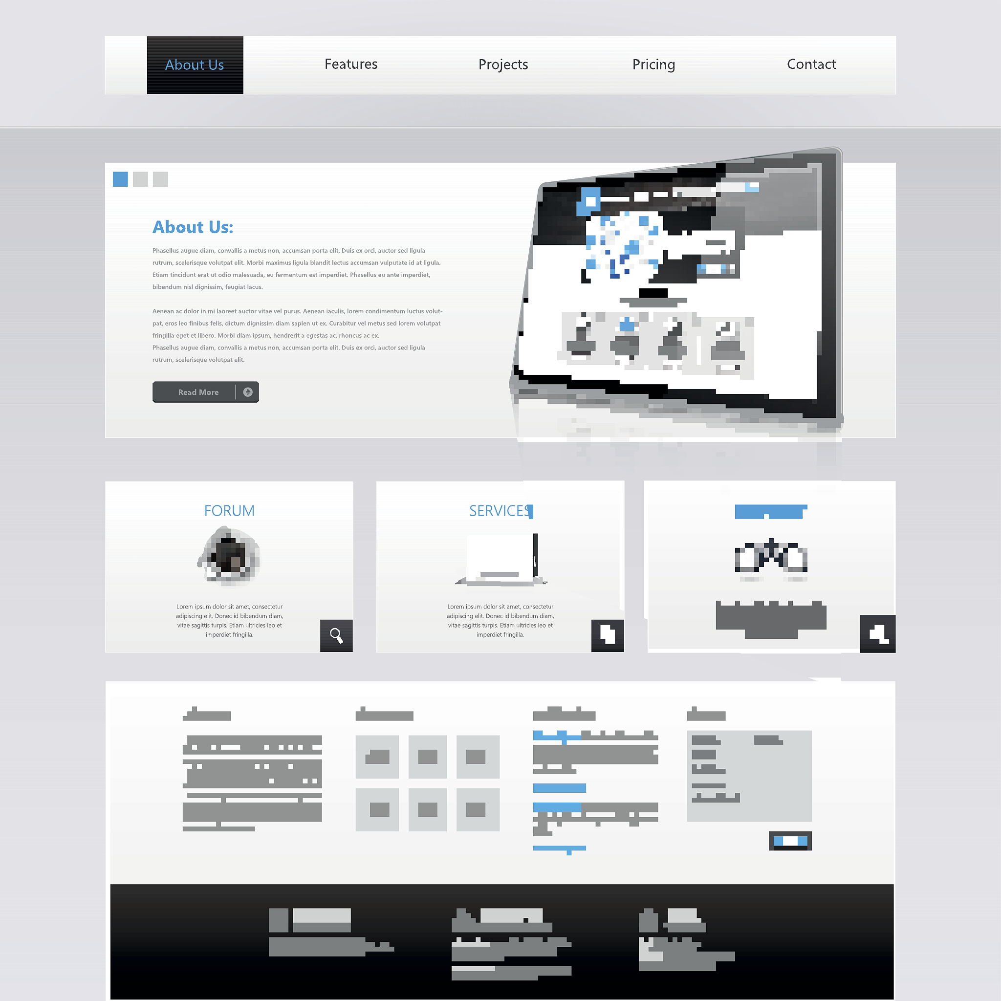 business website template design