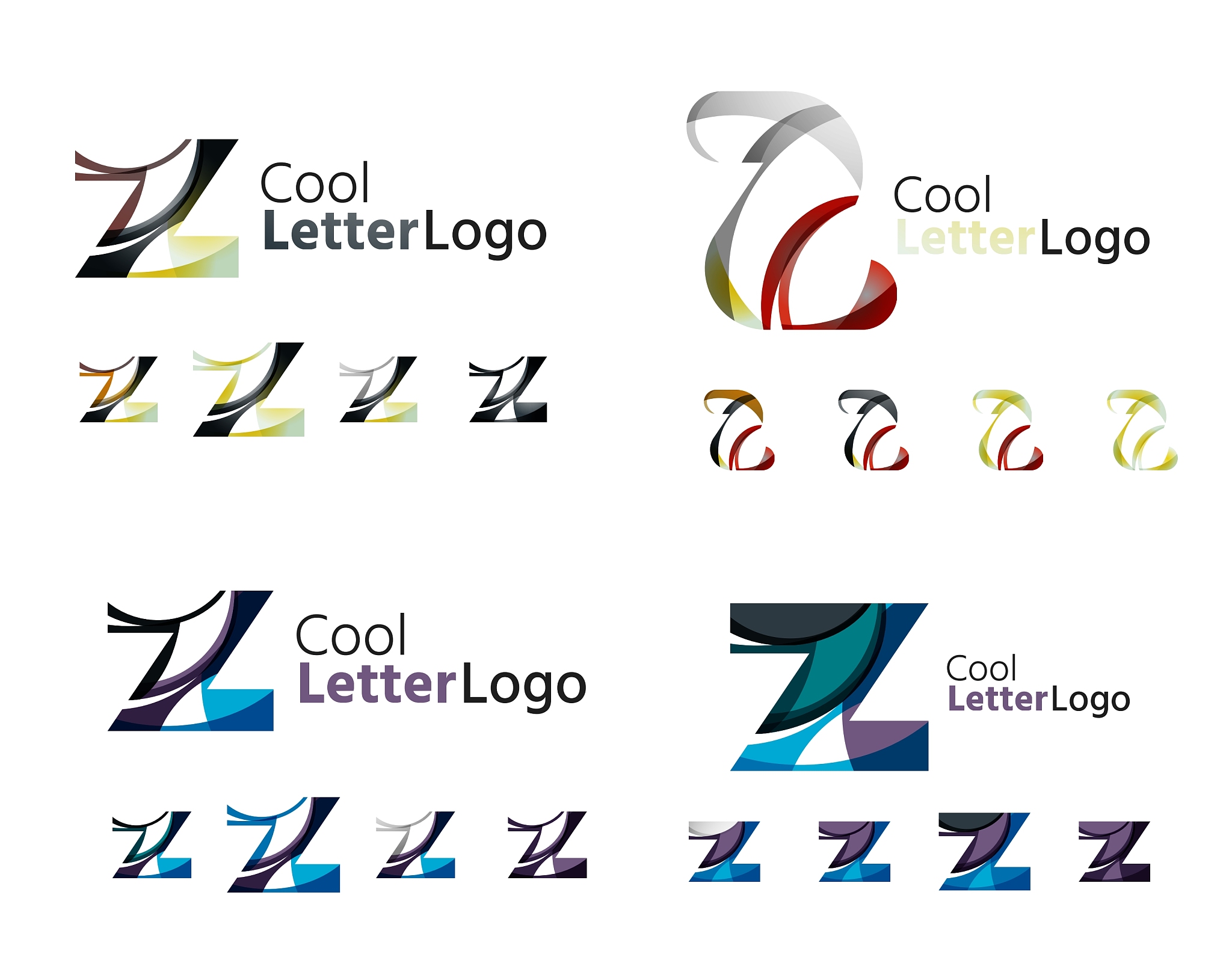 letter business emblem collection