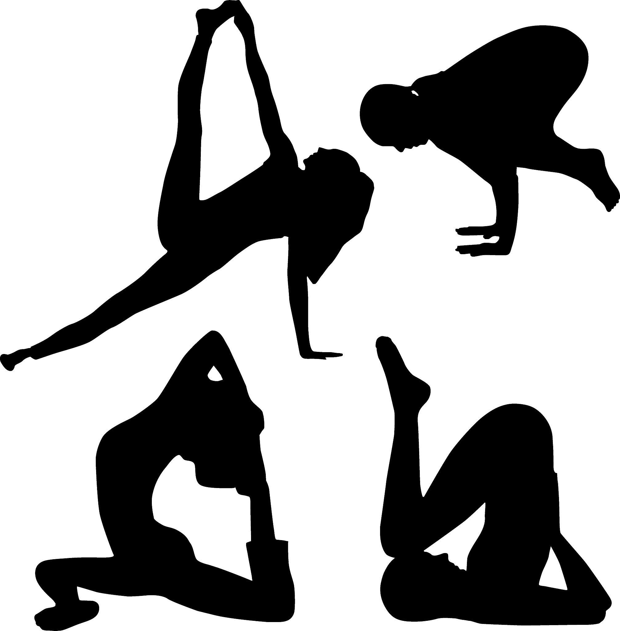 women playing yoga