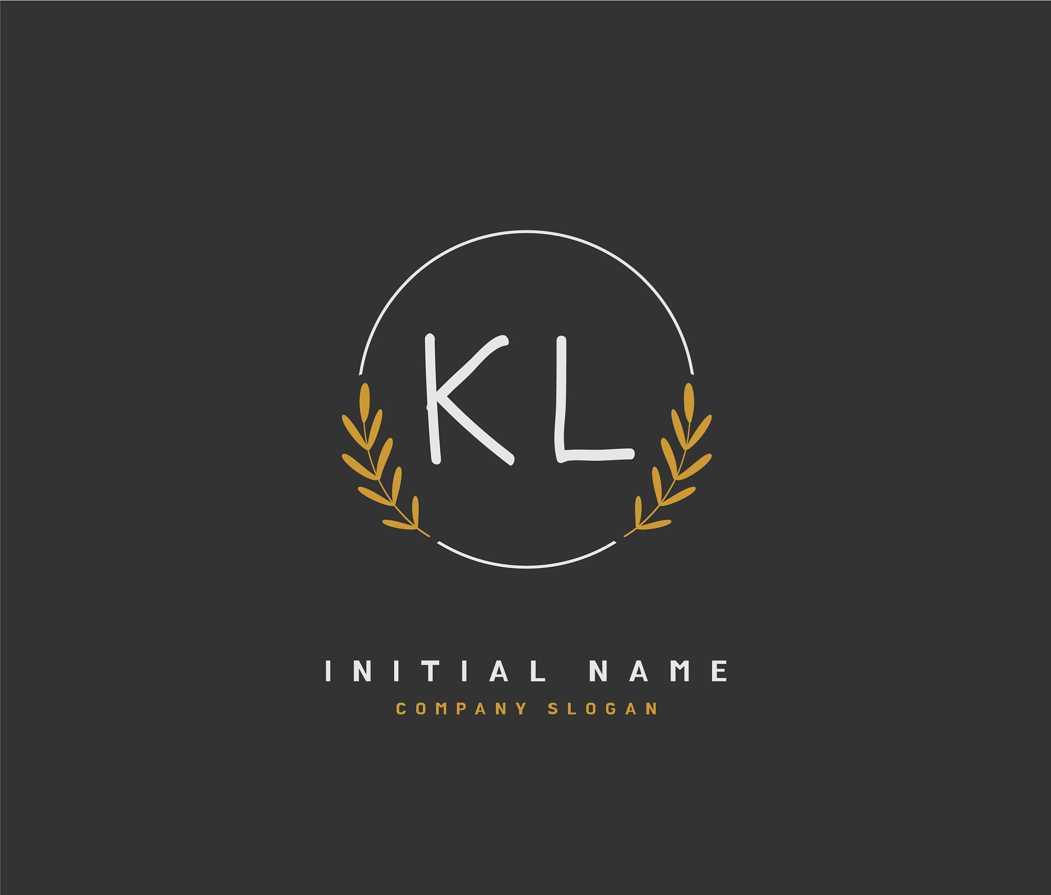 <strong>k</strong> l kl beauty initial logo handwriting logo of