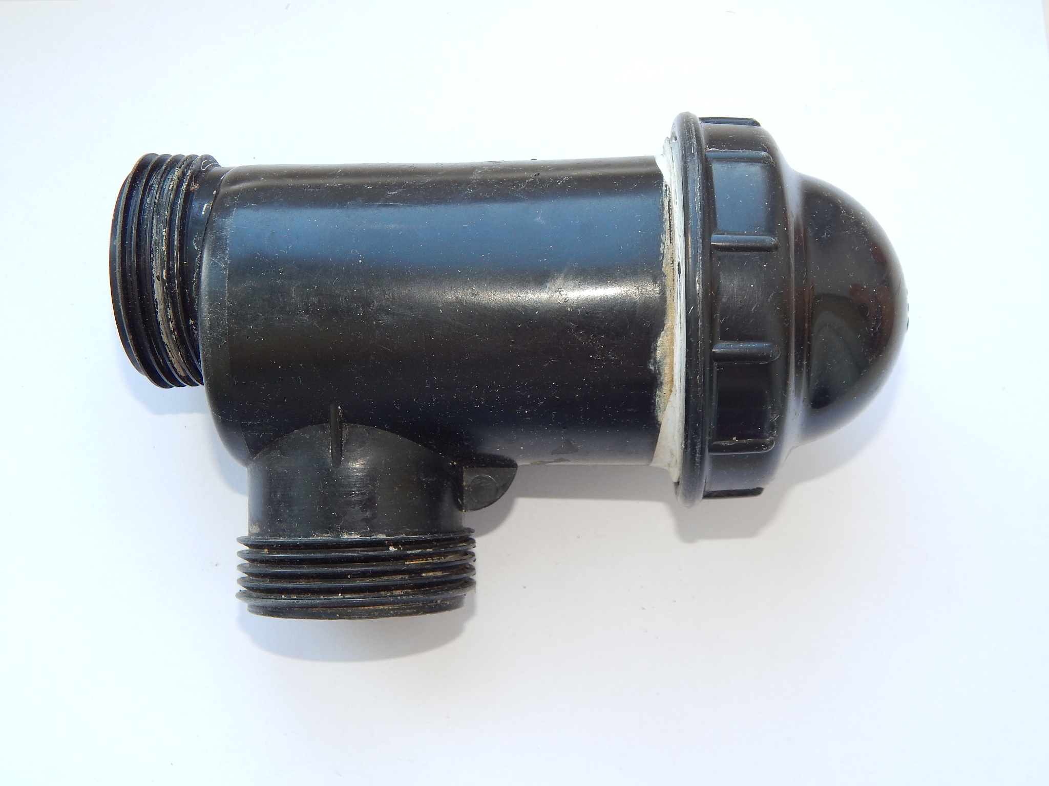 water, sewer pipes and adapters of different diameters