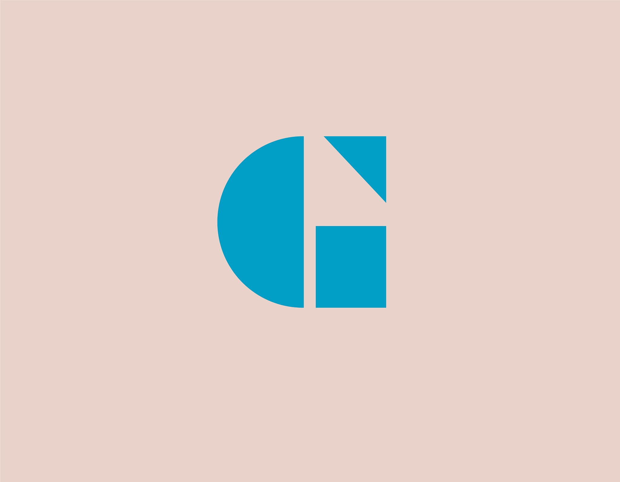 creative blue logo icon letter g geometric