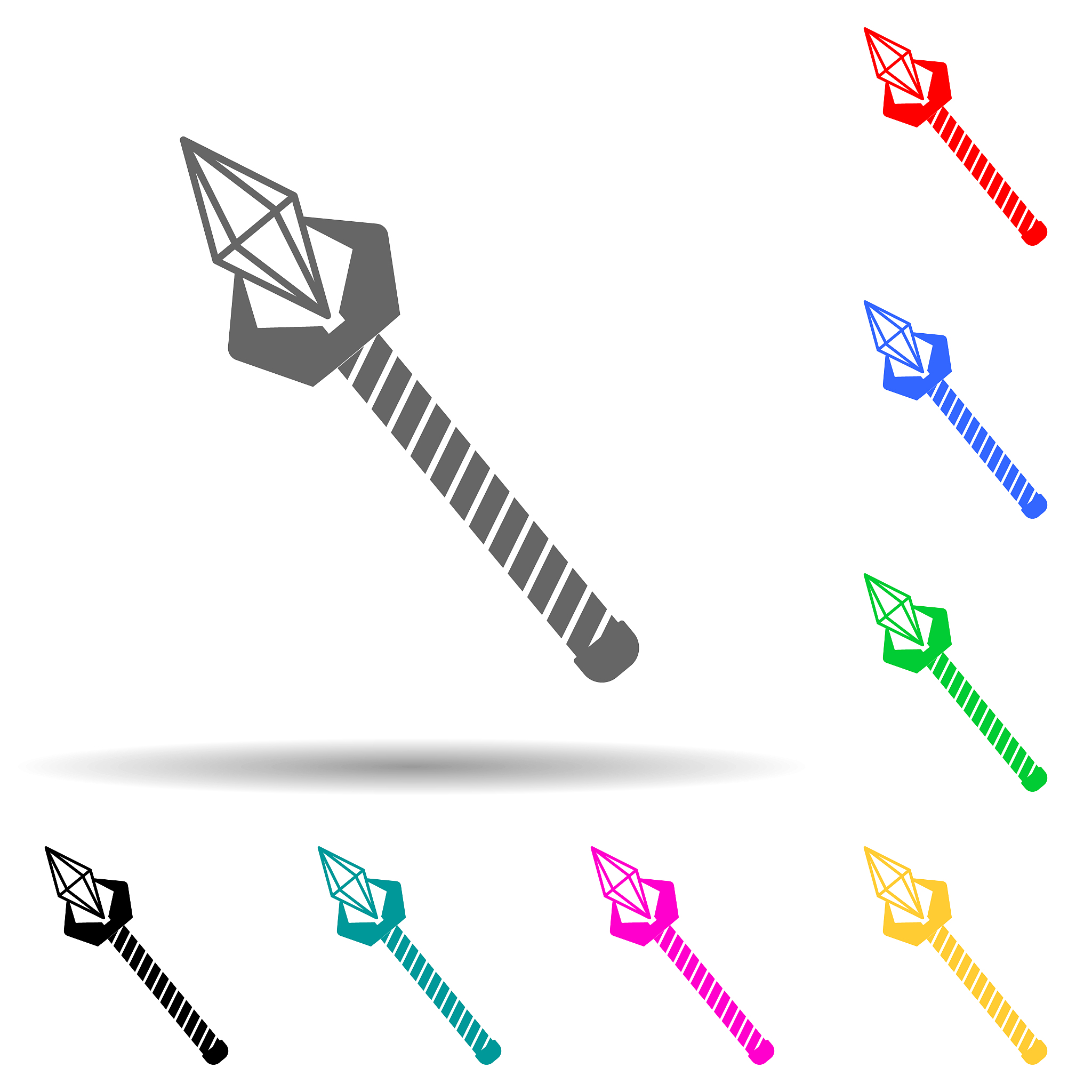 sign in the coin game multi color style icon. simple glyph, flat