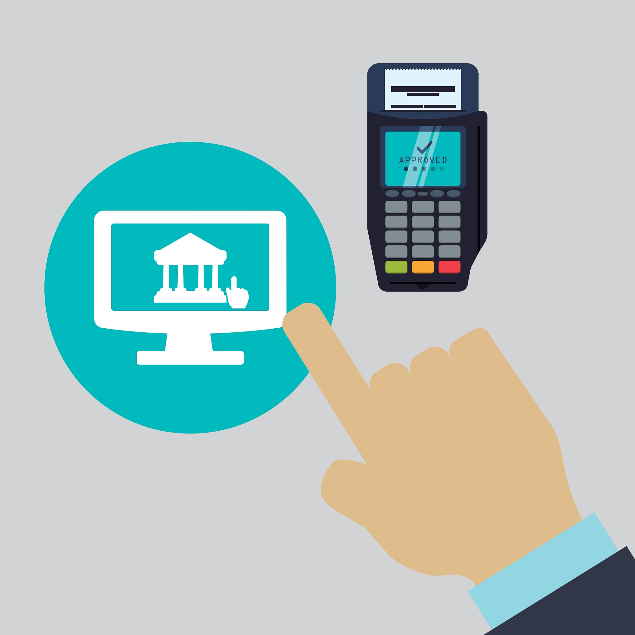 invoice design online payment isolated