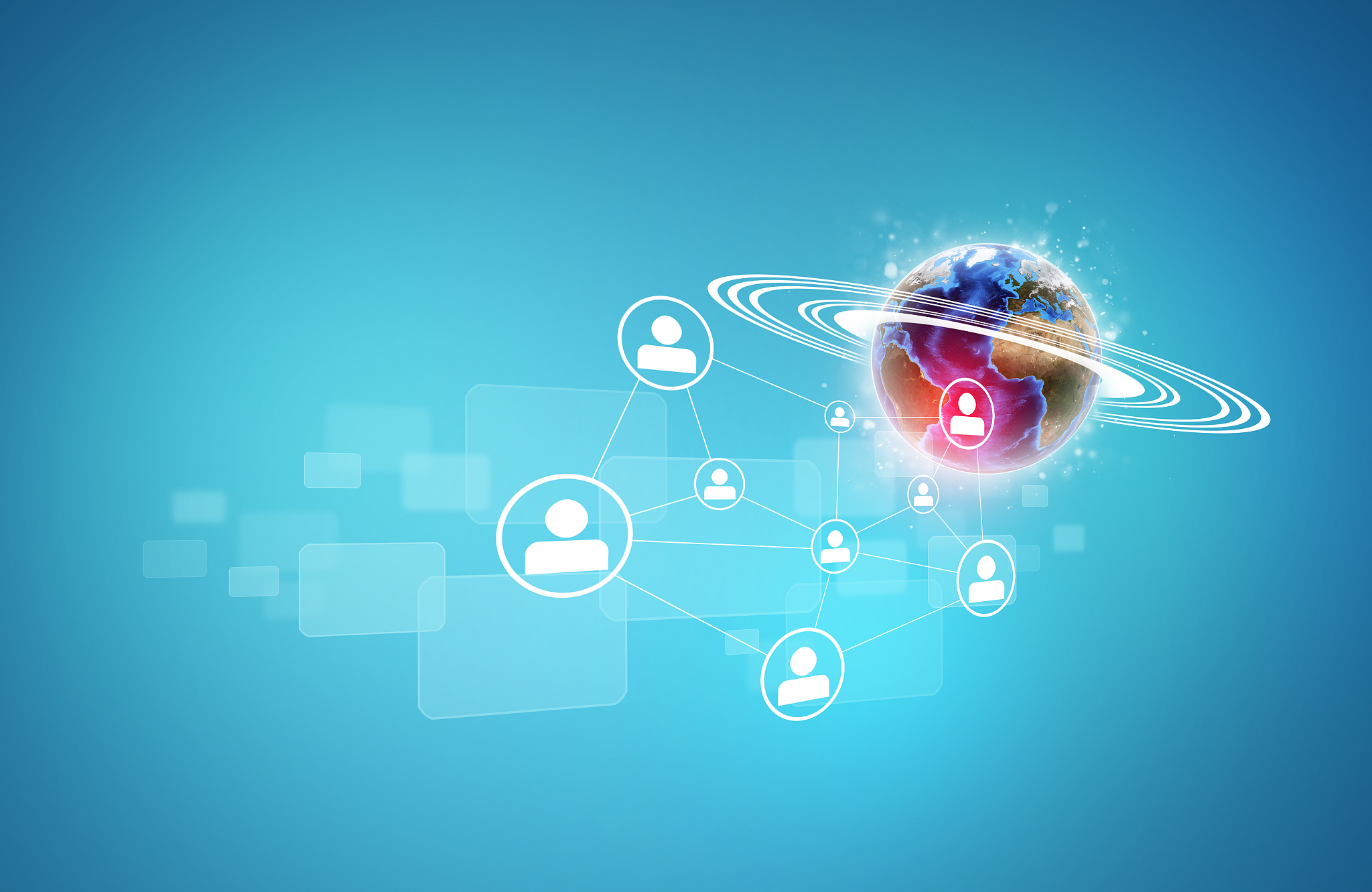 earth with network