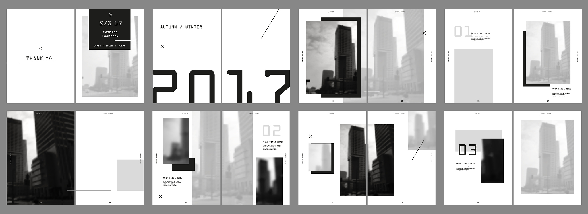 design photography portfolio, vector template brochures, flyers,