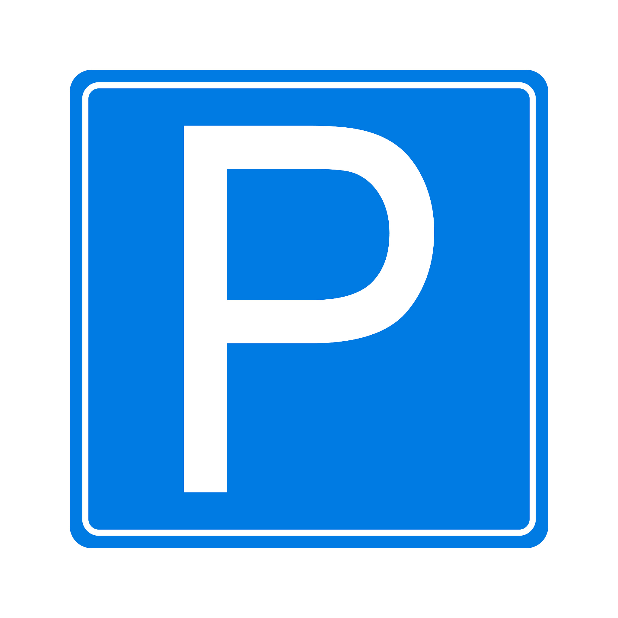park icon sign, road symbol. parking public icon street place.