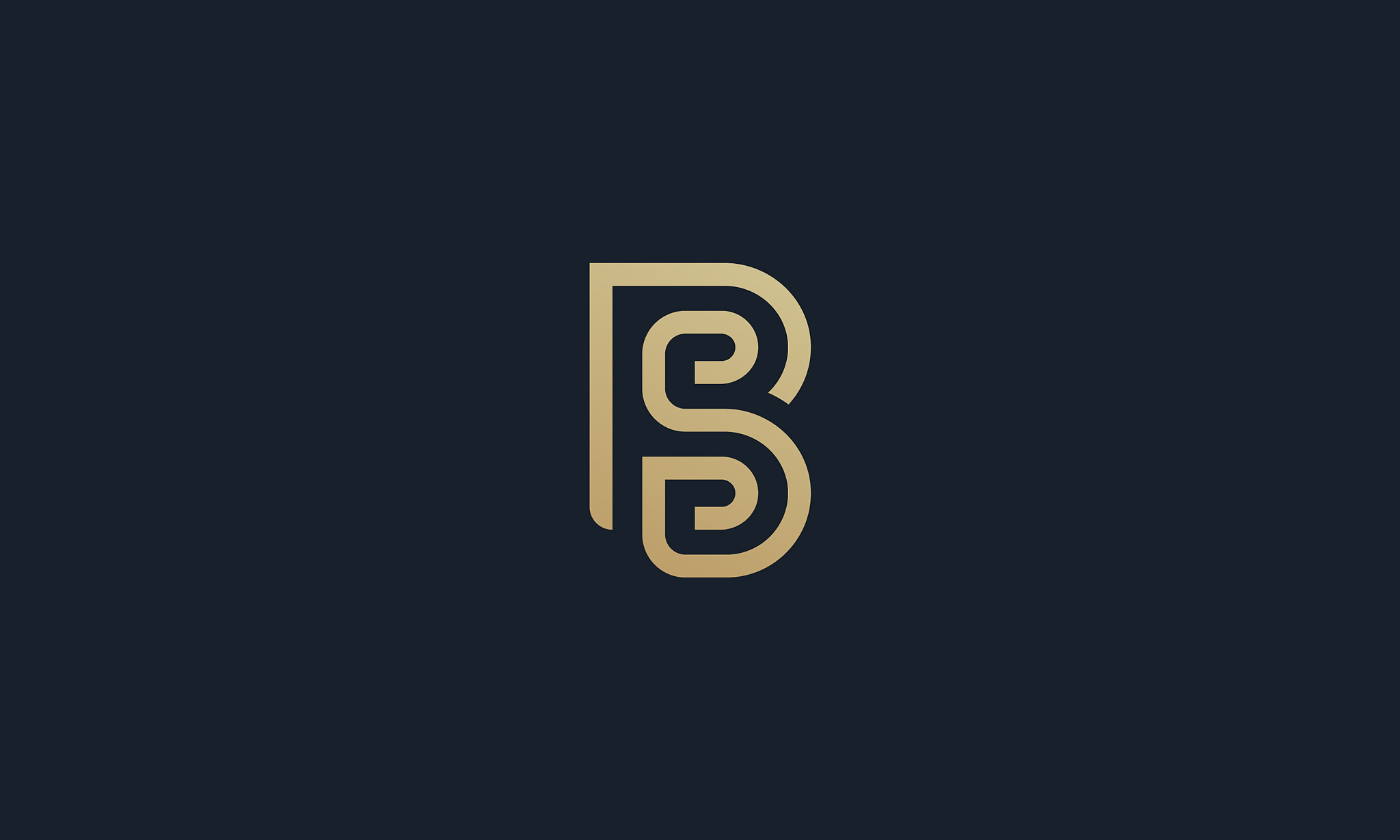 bs logo design abstract letter bs logo unique