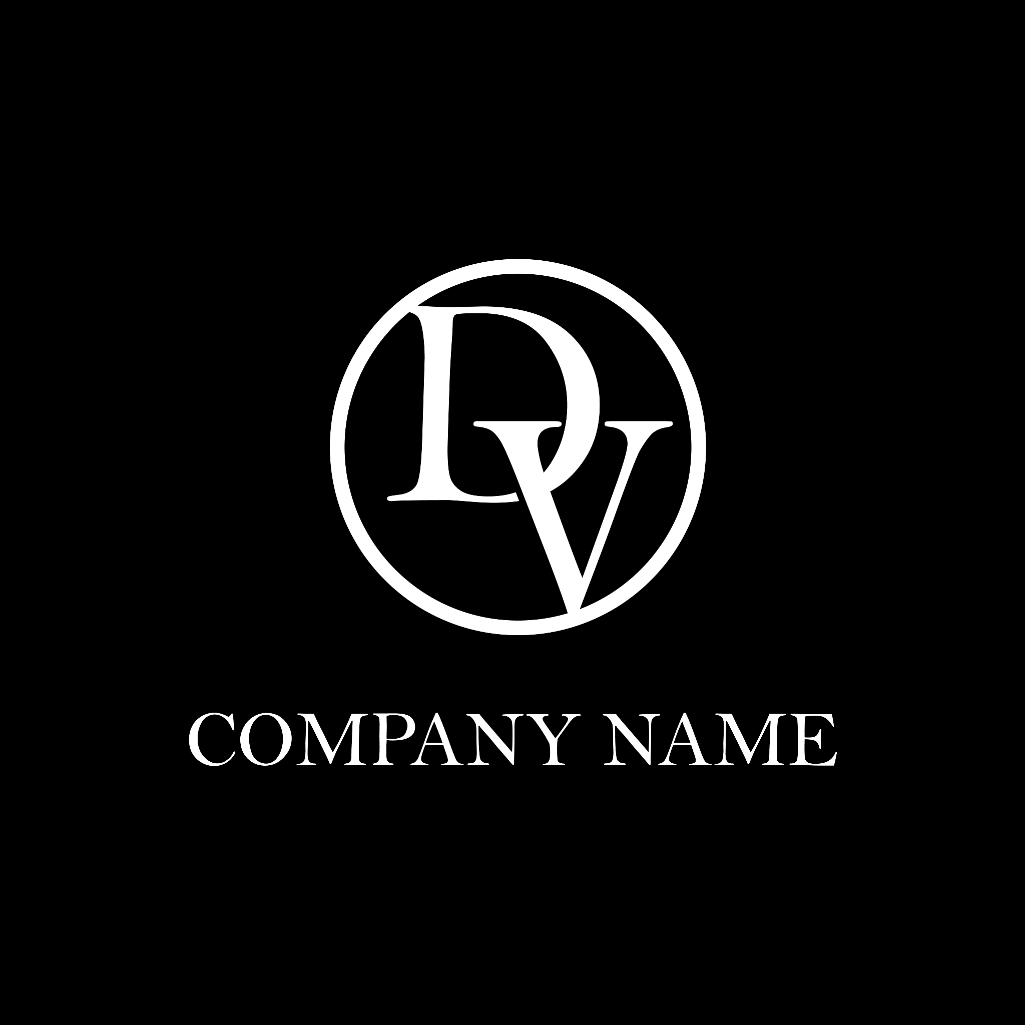 dv initial logo design inspiration, clean and clever vector