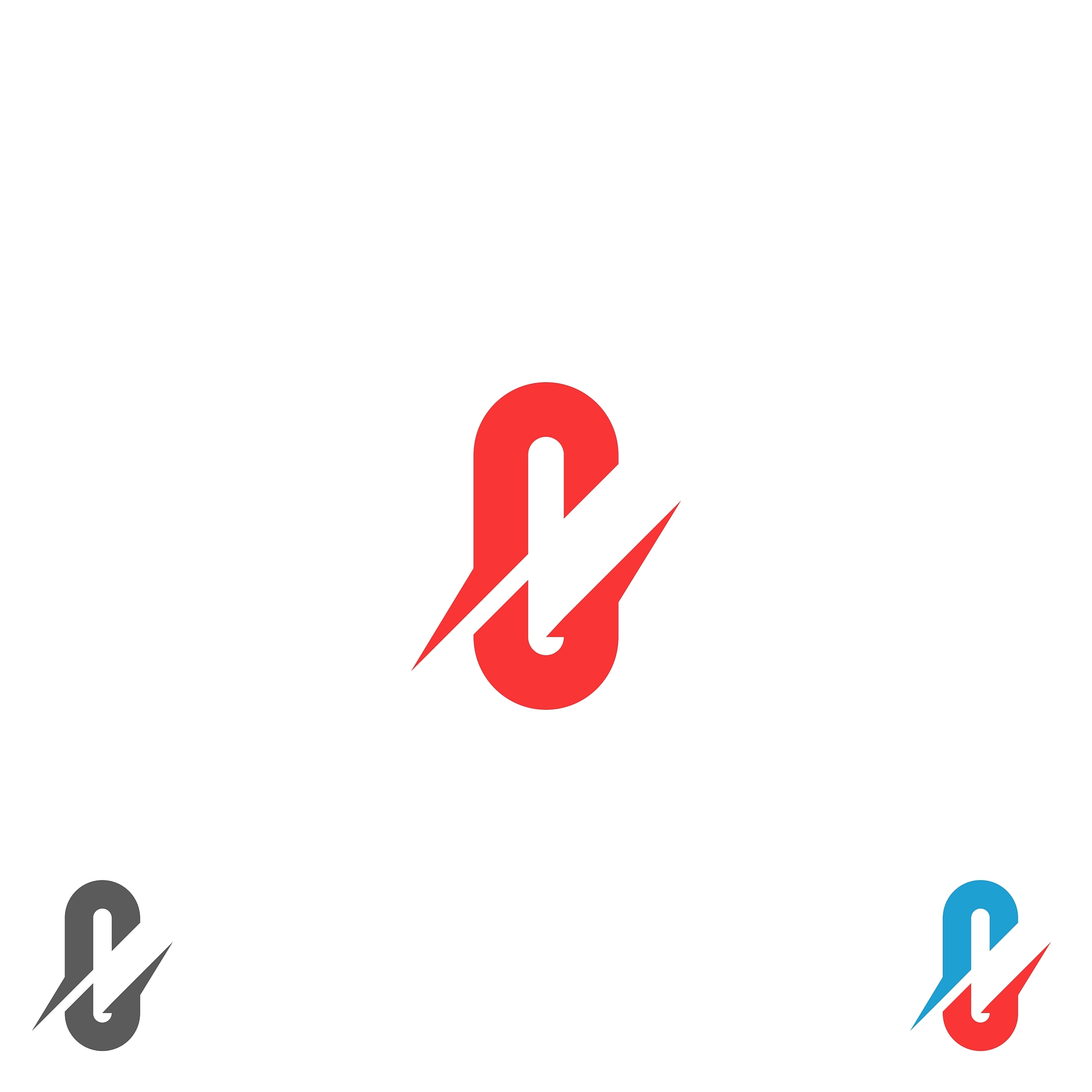 letter g logo idea abstract oblong shape design