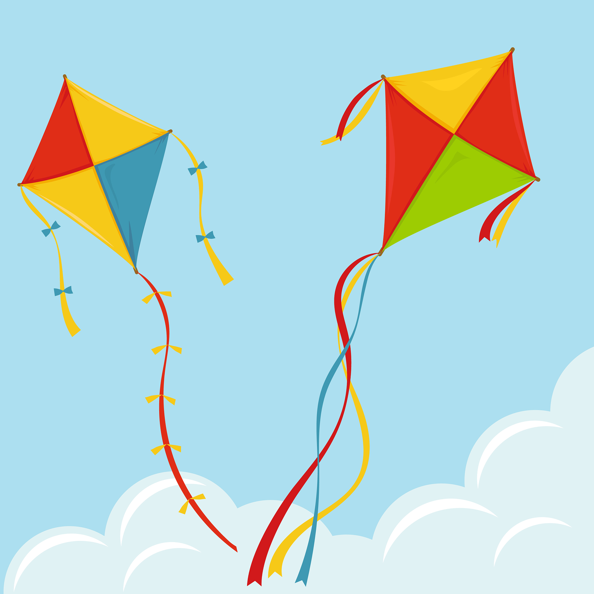 fly kite in sky