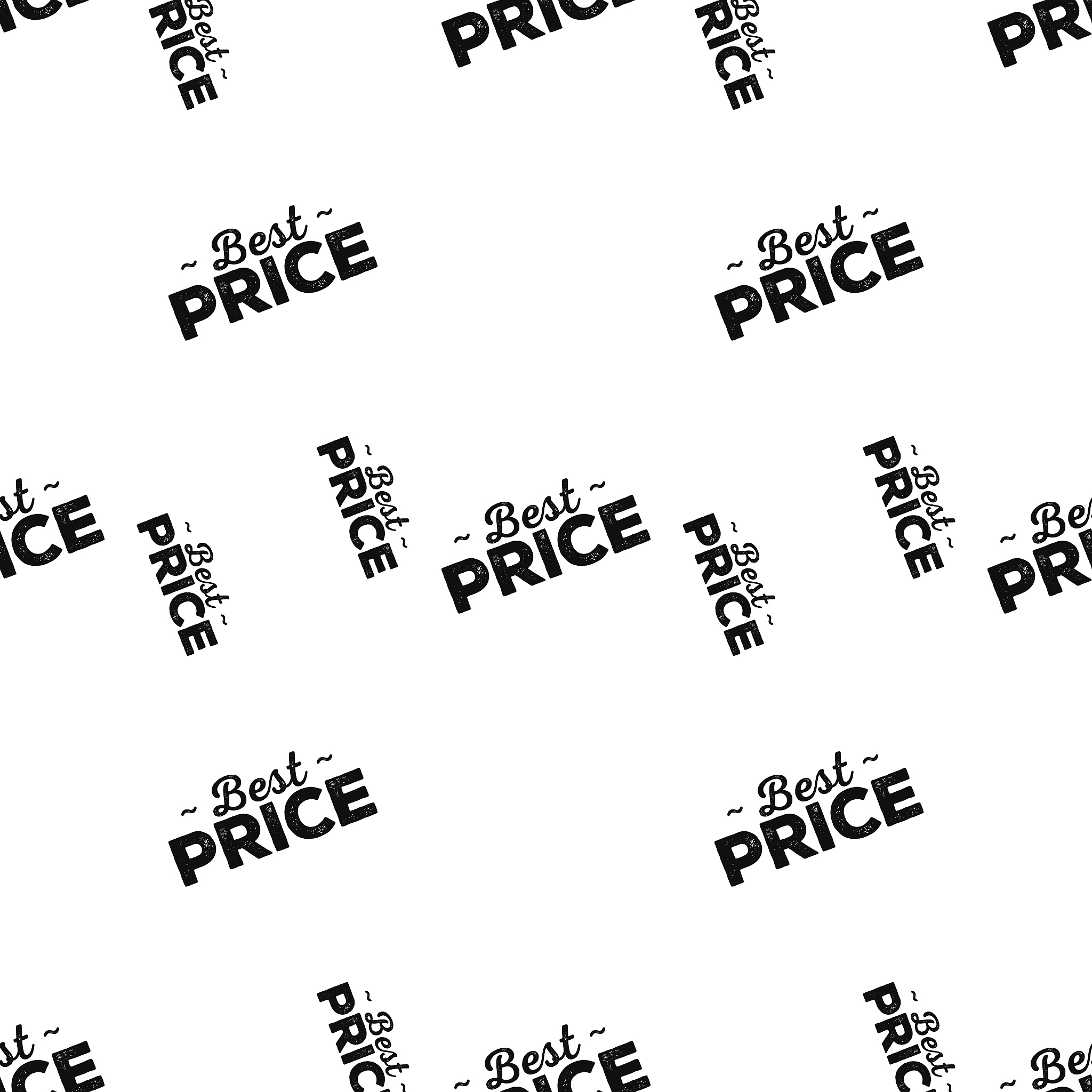 best price seamless pattern. black stamp.