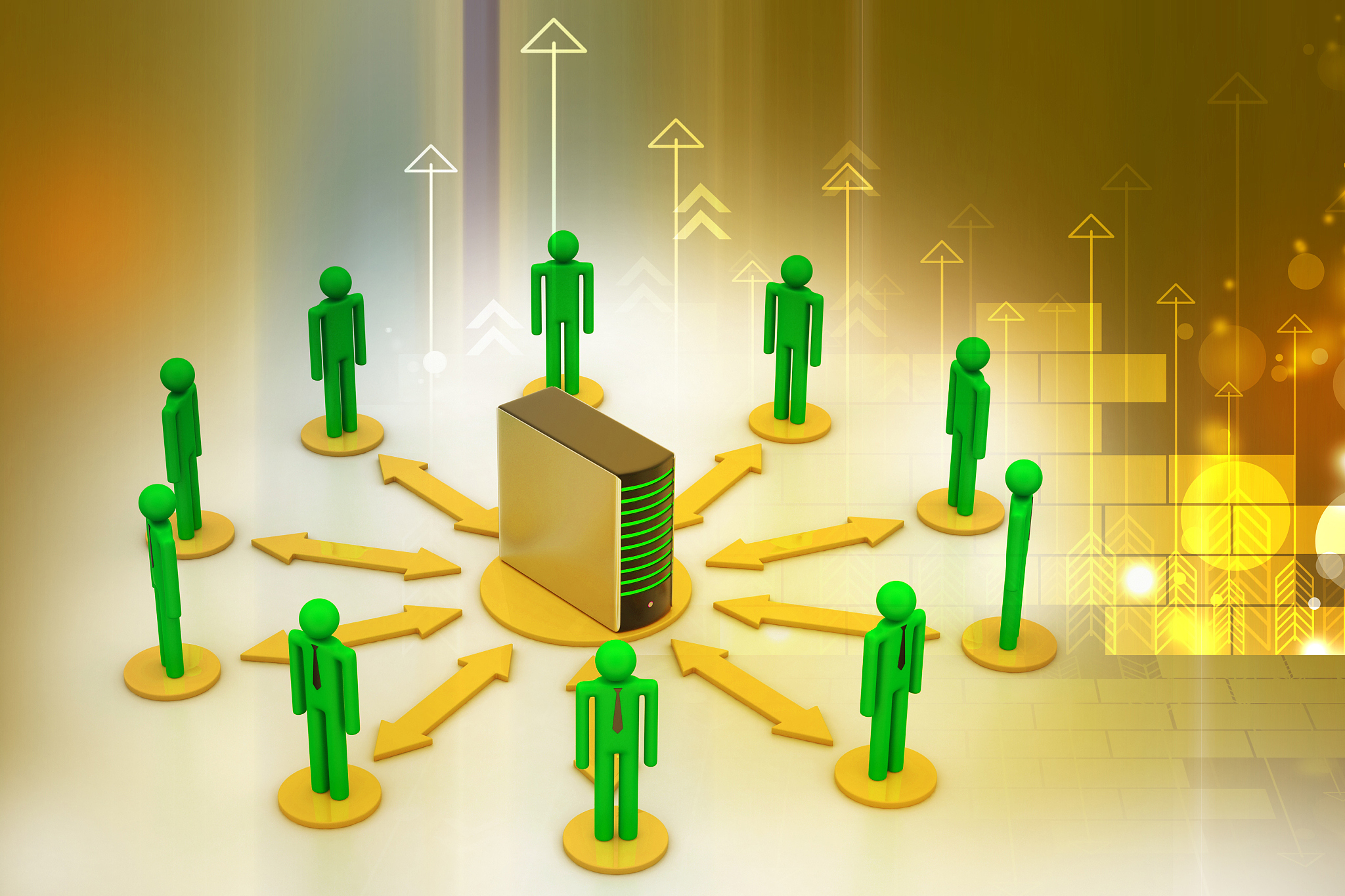 networking people with server