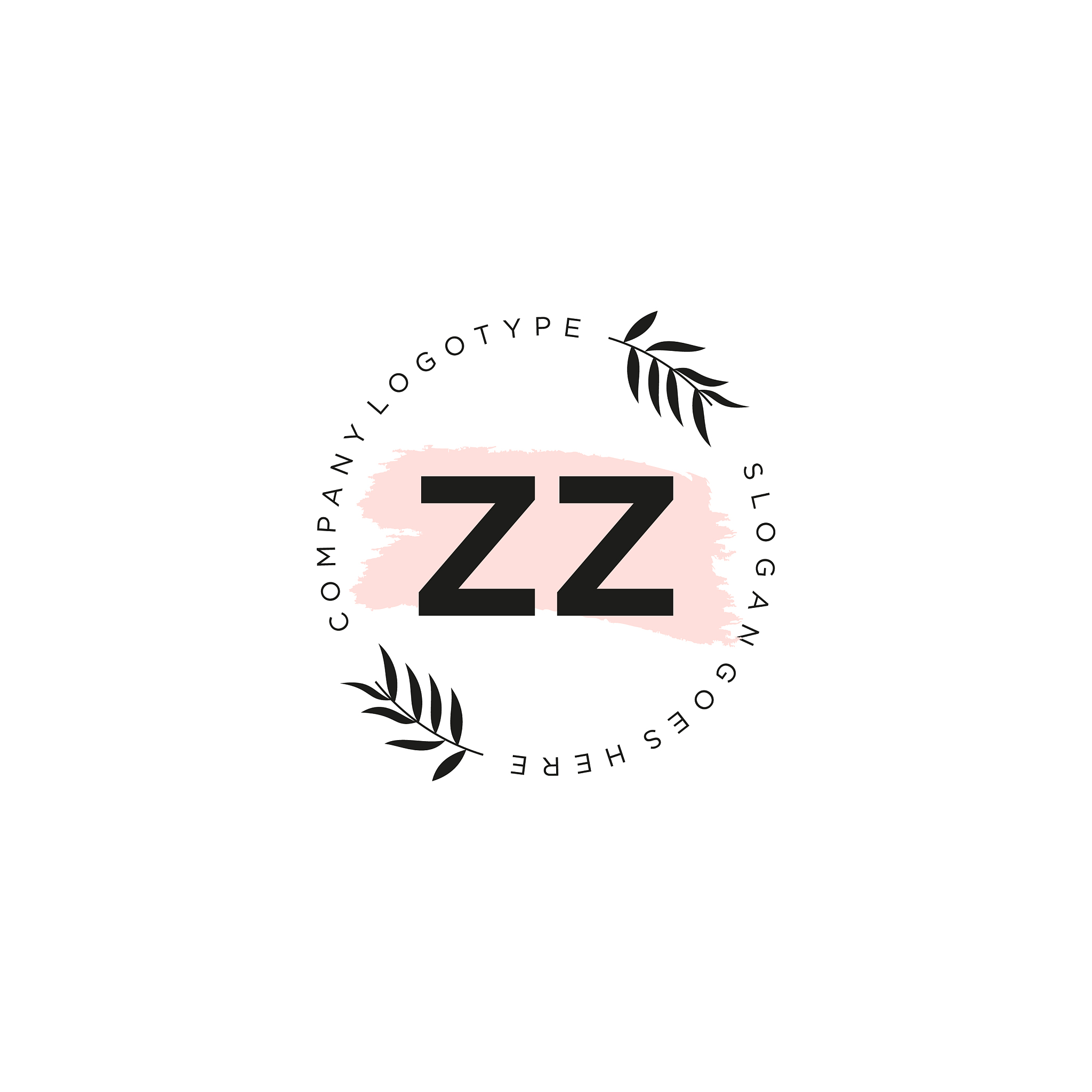 zz letter logo icon design template elements