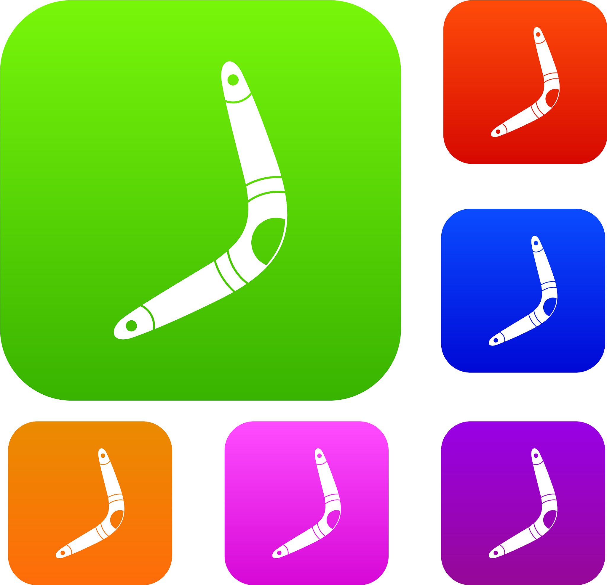 boomerang set color collection