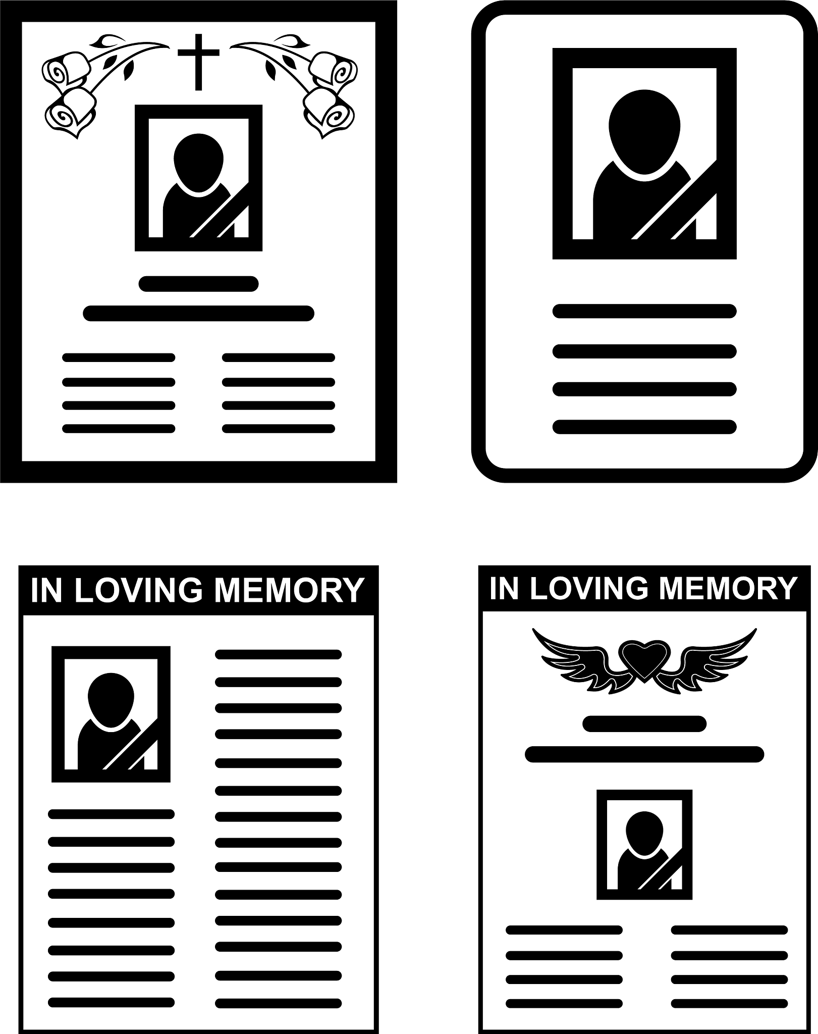 老人离世了写文字通知亲朋好友。