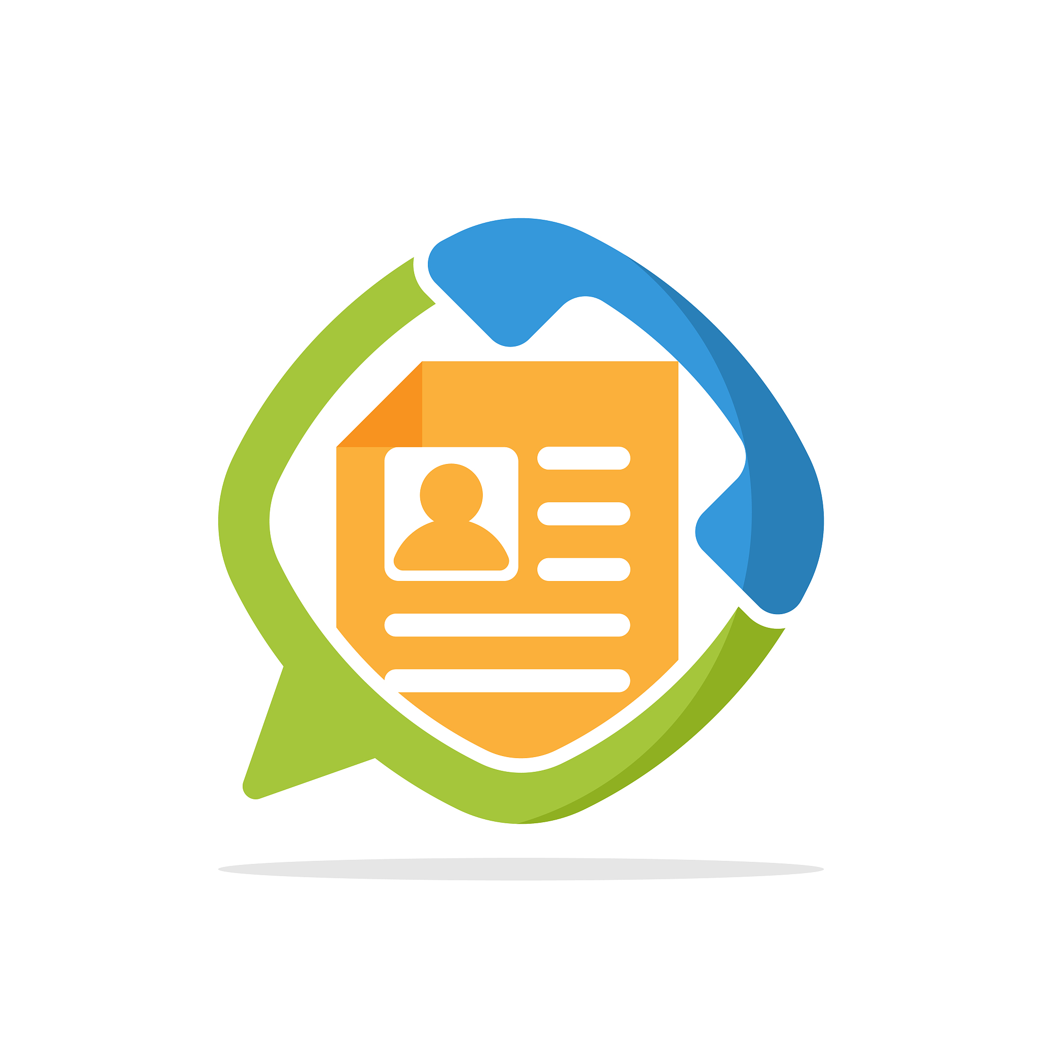 vector illustration icon with the concept of support communicati