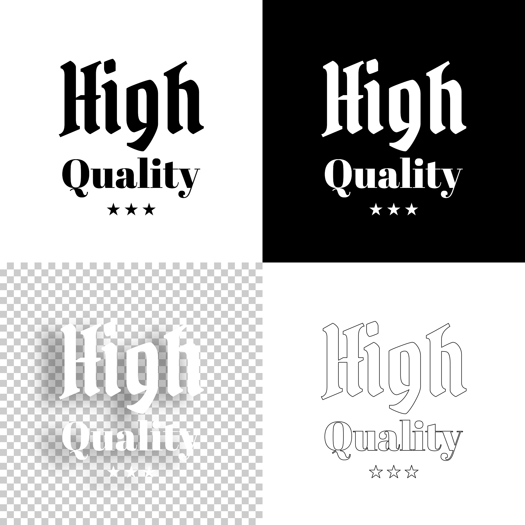high quality. icon for design. blank, white and black background