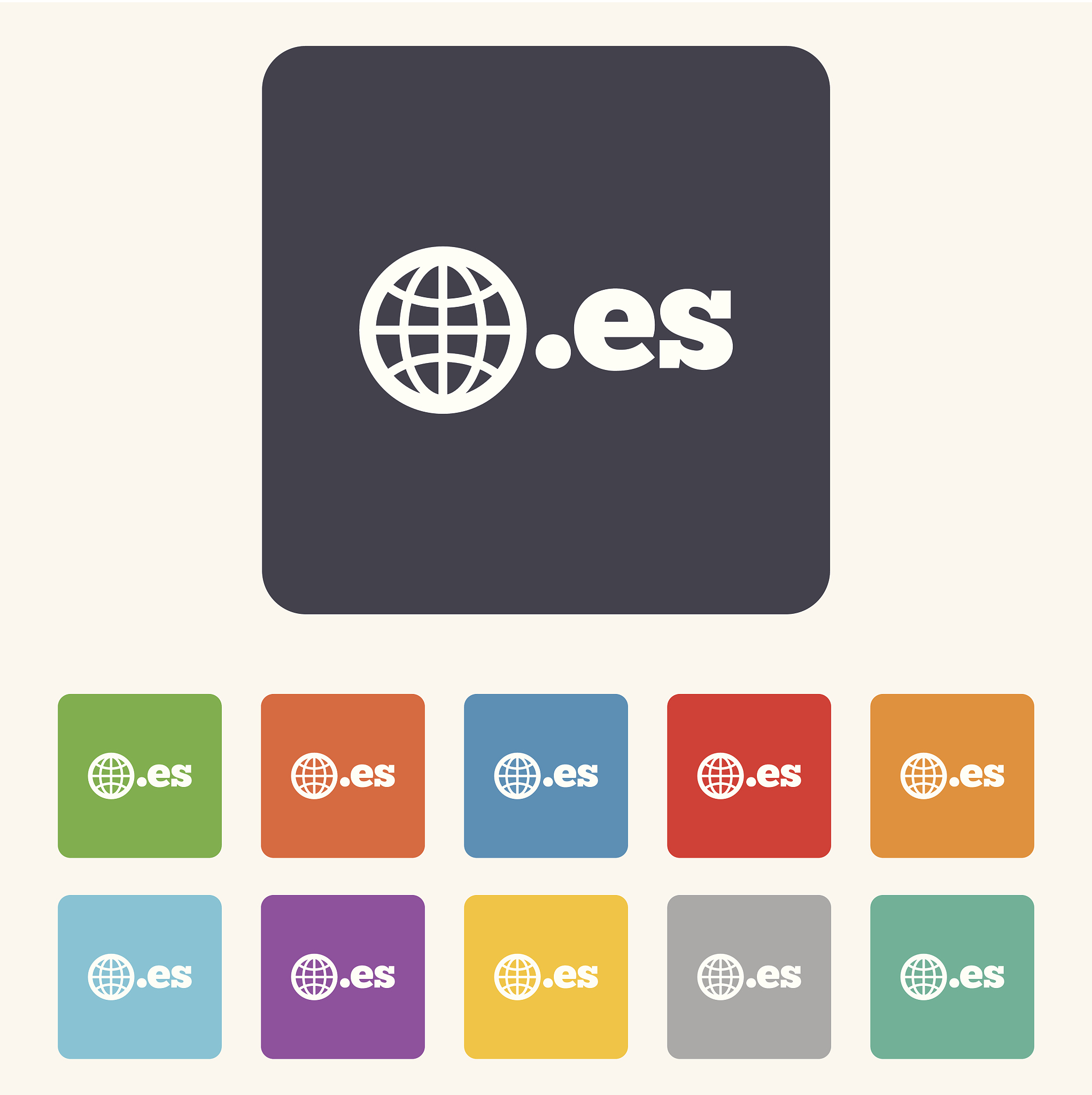 domain es sign icon. top-level internet domain