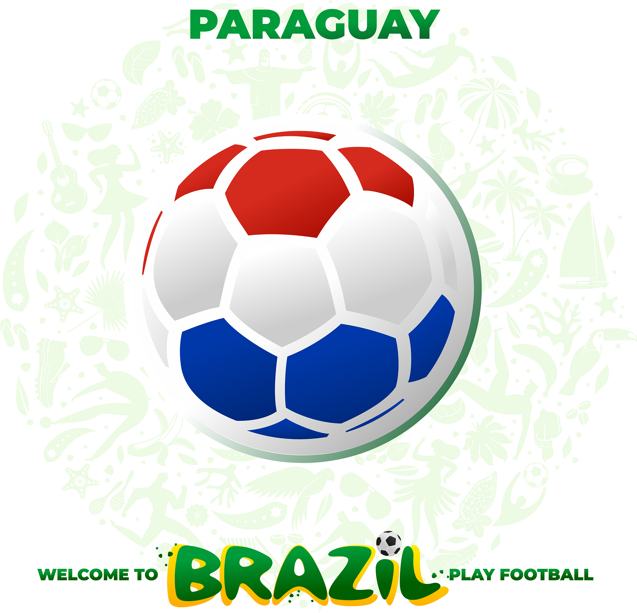 soccer ball in the colors of the national flag