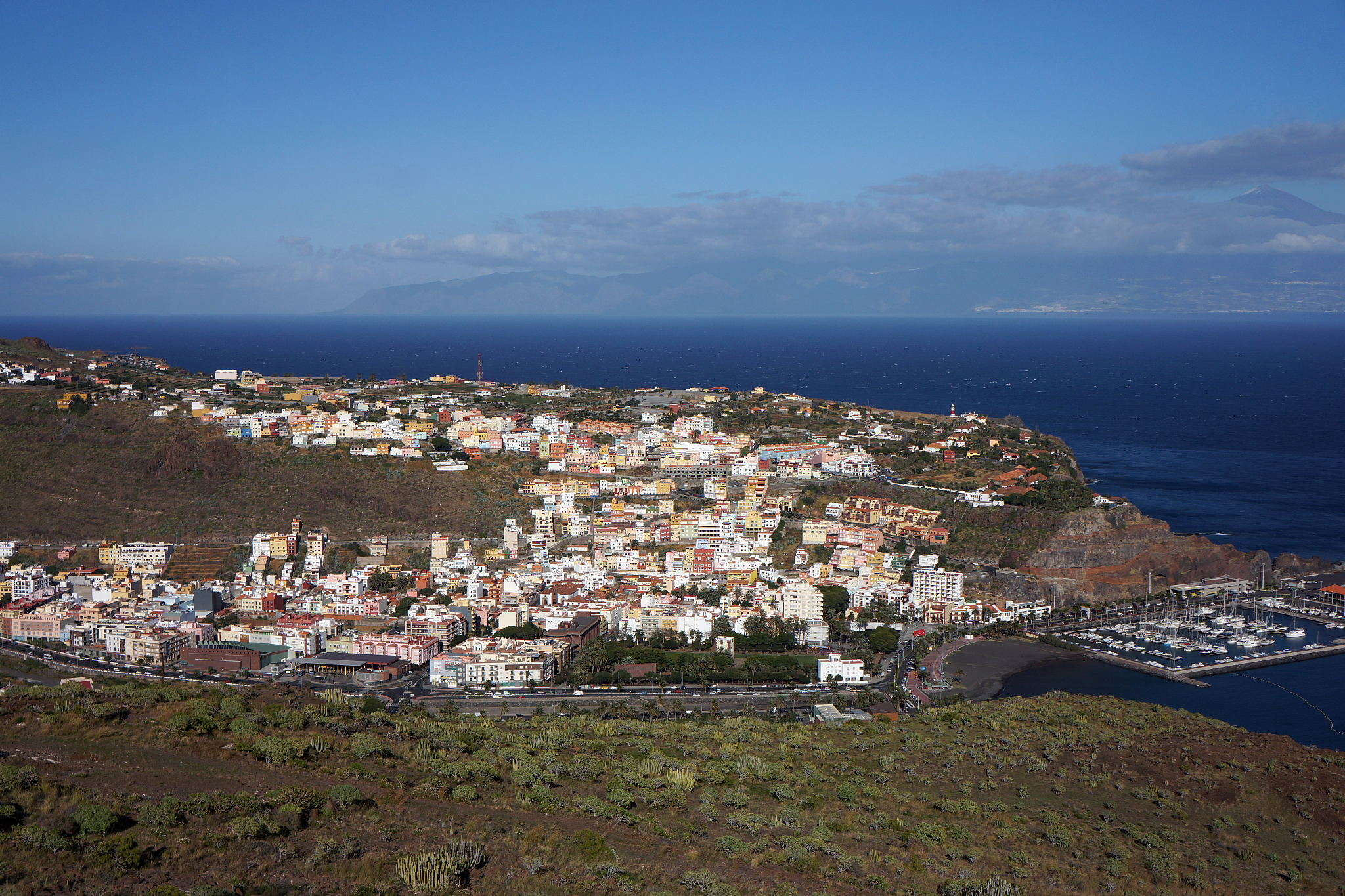 town san sebastian, island la gomera,