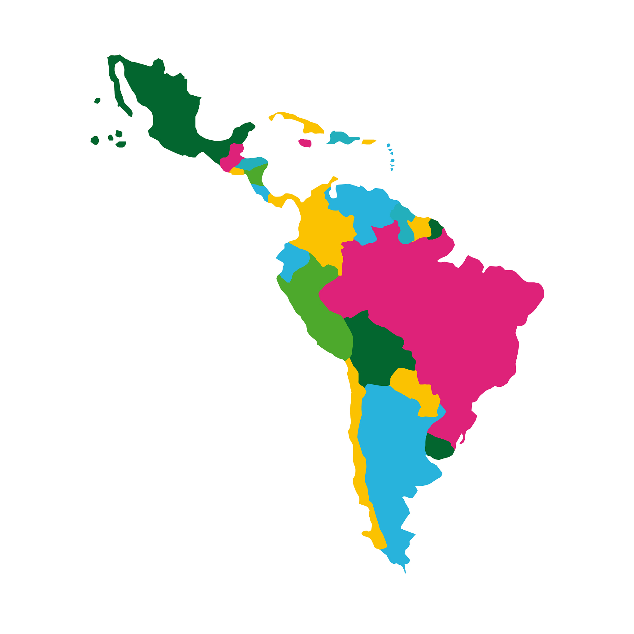 latin america map